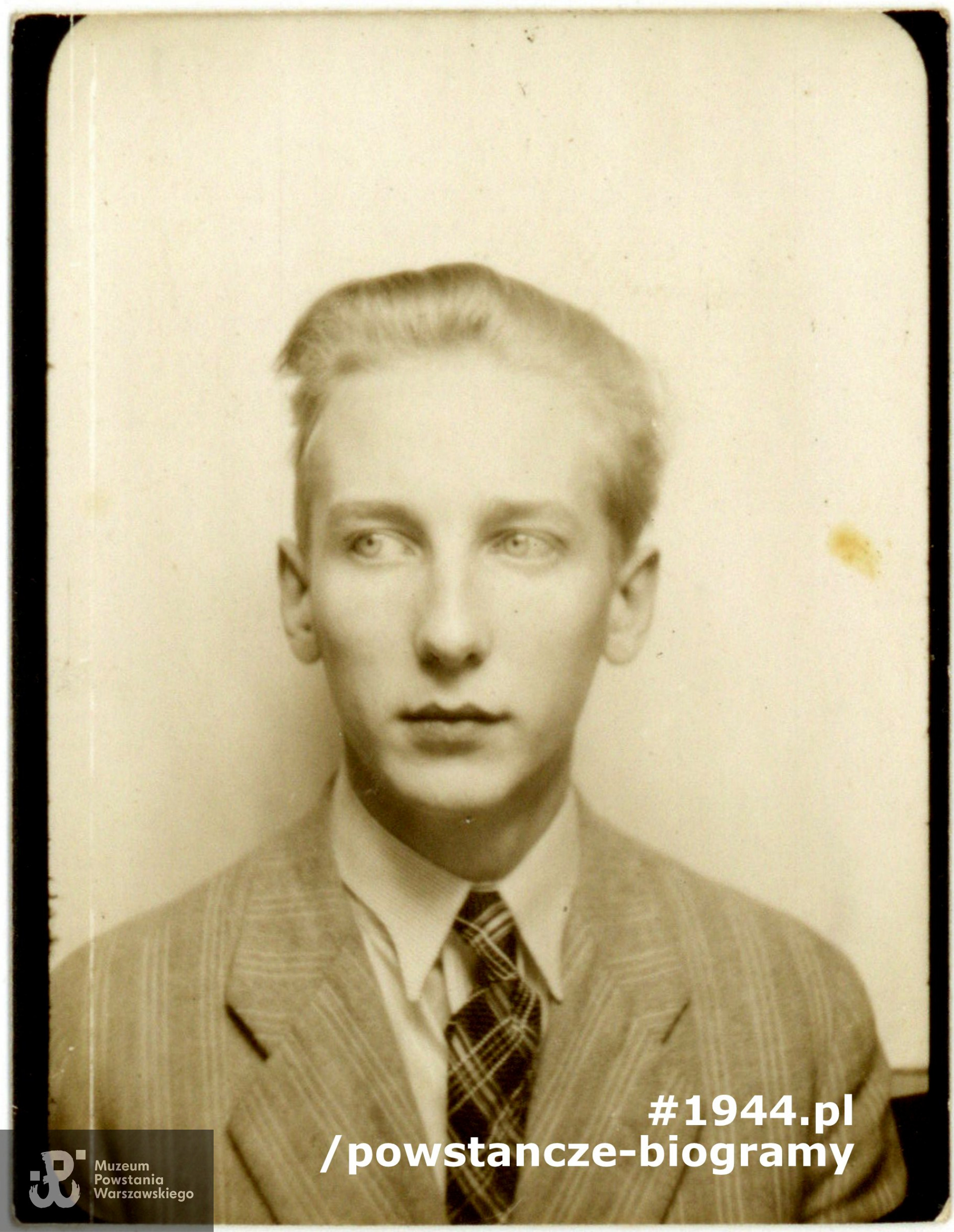 Tadeusz Korwin - Piotrowski "Tadeusz", "Abdank" (1921-1944) Fot. z  archiwum rodzinnego córki, p. Janiny Douglass z domu Korwin-Piotrowskiej