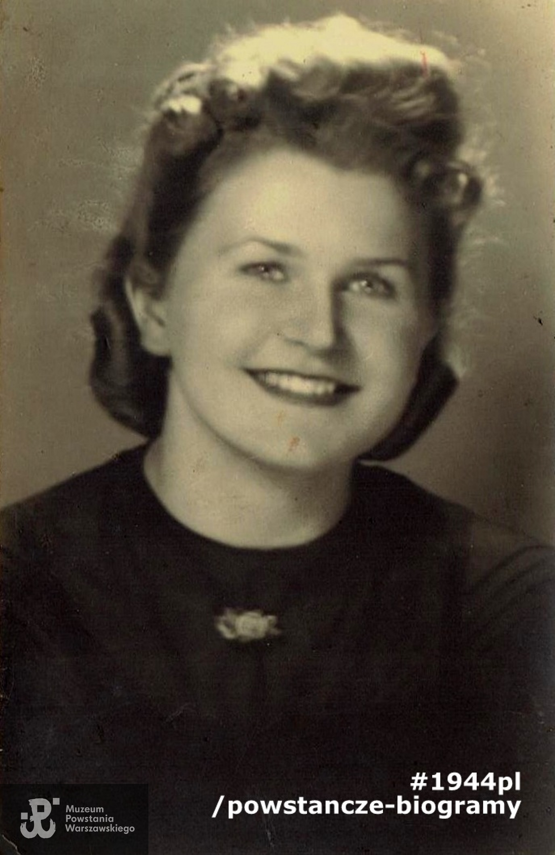 Krystyna Błędowska - Bukowska „Hrabianka” (1920-2018). Zdjęcie z archiwum rodzinnego udostępniła p. Anna Withey, córka p. Krystyny Bukowskiej ps. „Hrabianka”