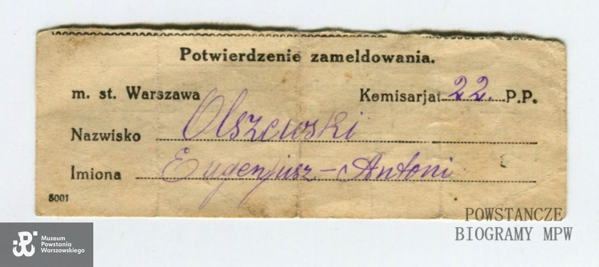 Z archiwum rodzinnego Andrzeja Olszewskiego.