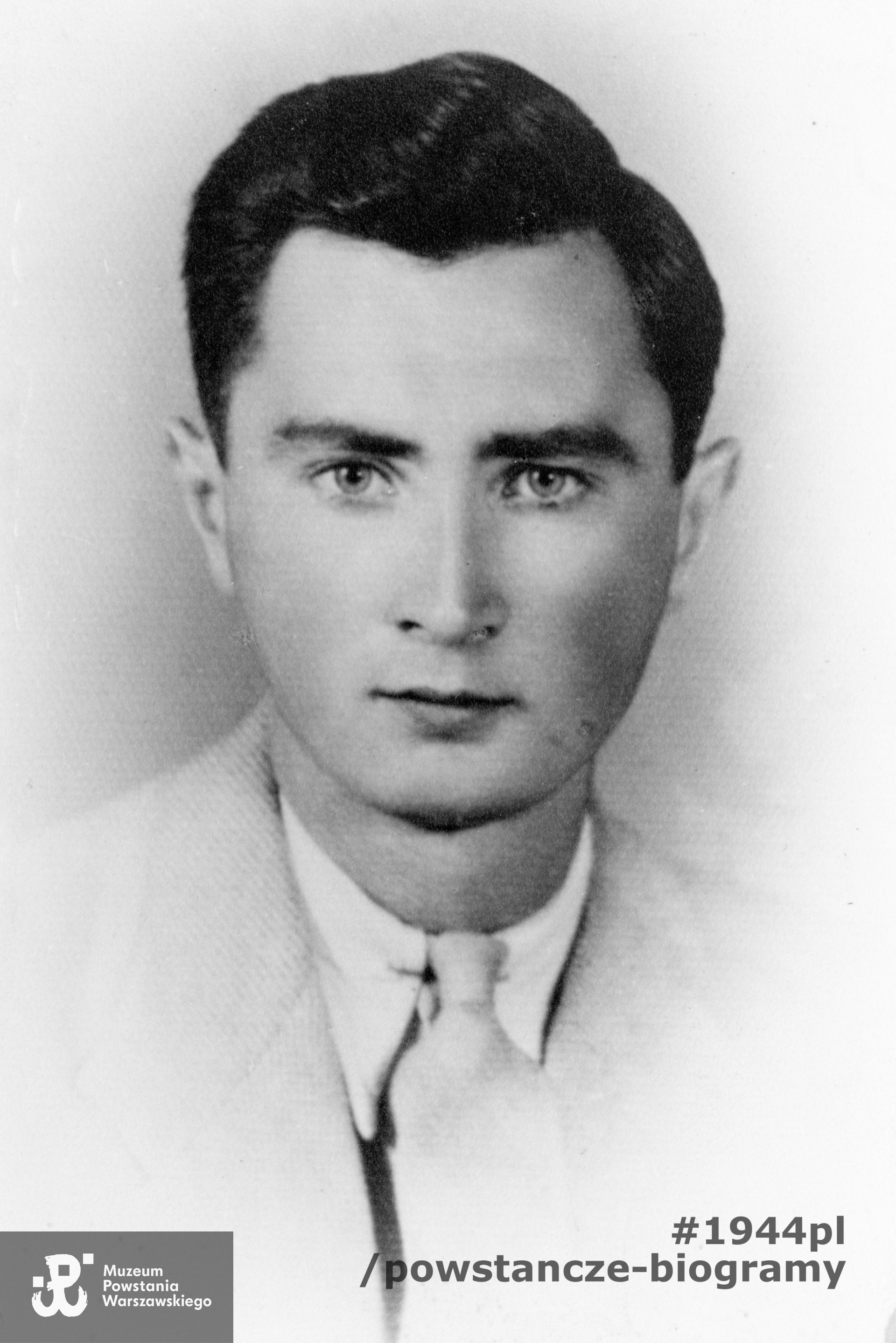 kpr. pchor. Jerzy Maciej Zalewski "Wilk". Fot. ze zbiorów rodzinnych s. Elżbiety Maruszewskiej, skan wykonano w Muzeum Powstania Warszawskiego, 08/2021.