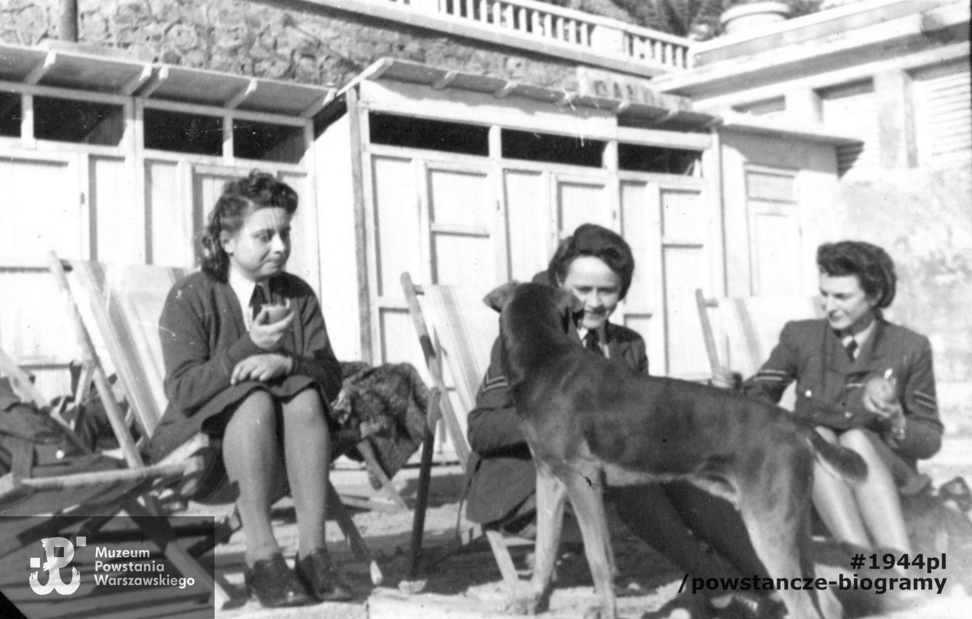 San Remo, 1946 rok.  Fot. ze zbiorów rodzinnych p. Haliny Jędrzejewskiej „Sławki”