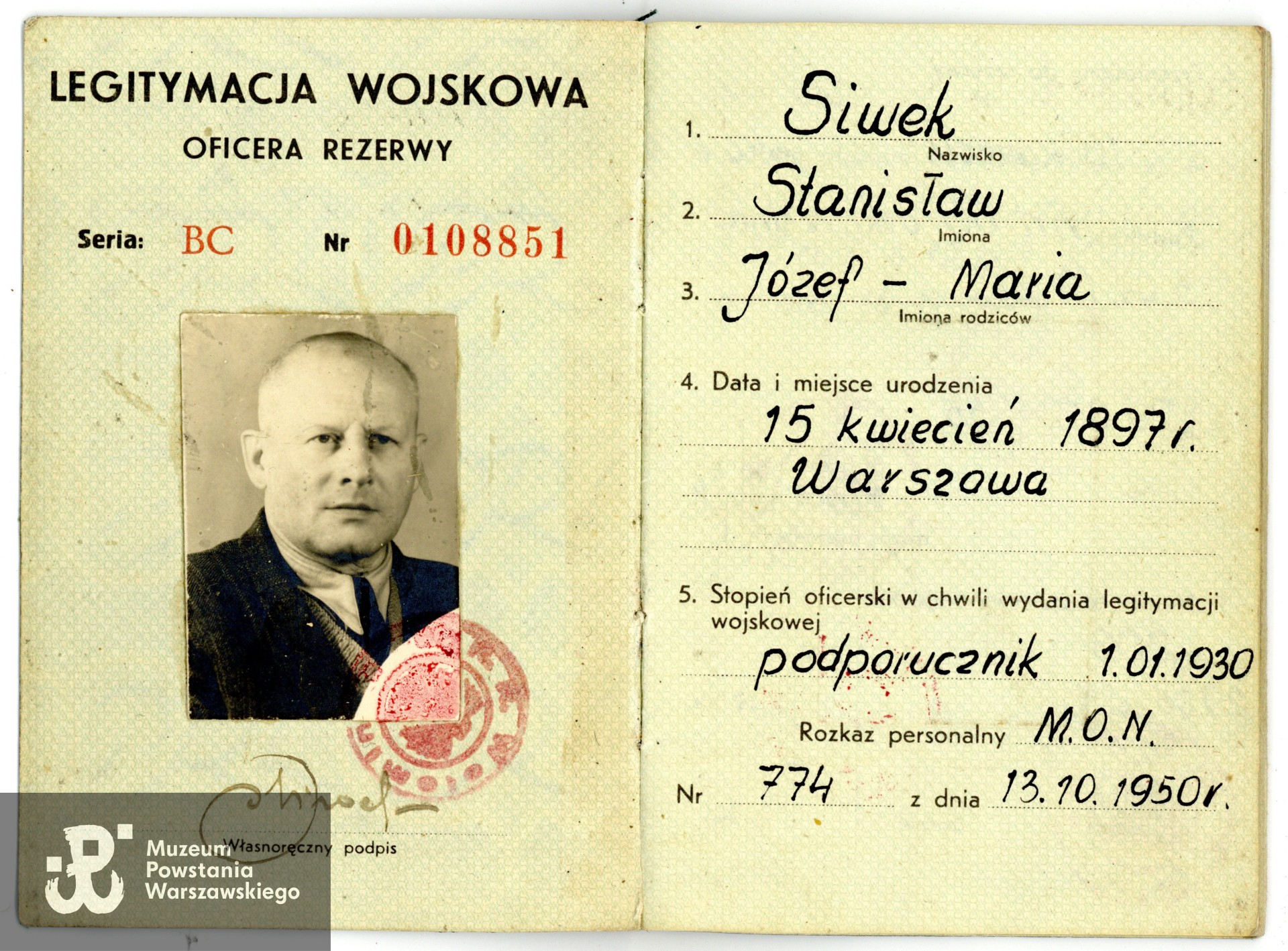 Ze zbiorów rodzinnych p. Sebastiana Włodka, prawnuka Powstańca. Skany wykonano w Muzeum Powstania Warszawskiego, 05/2025