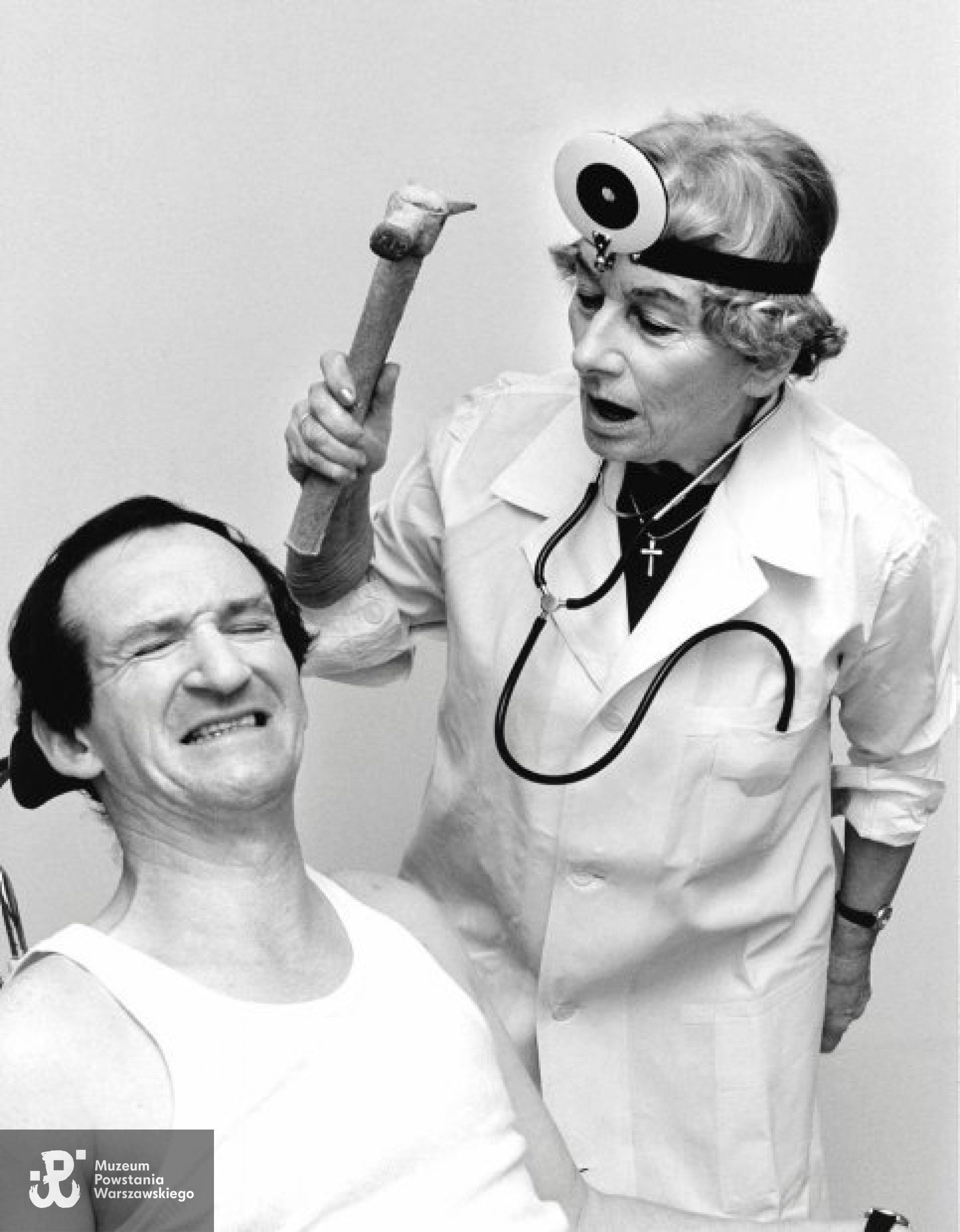 "Z pamiętnika młodej lekarki" - pacjent Jan Kaczmarek i młoda lekarka - Ewa Szumańska.