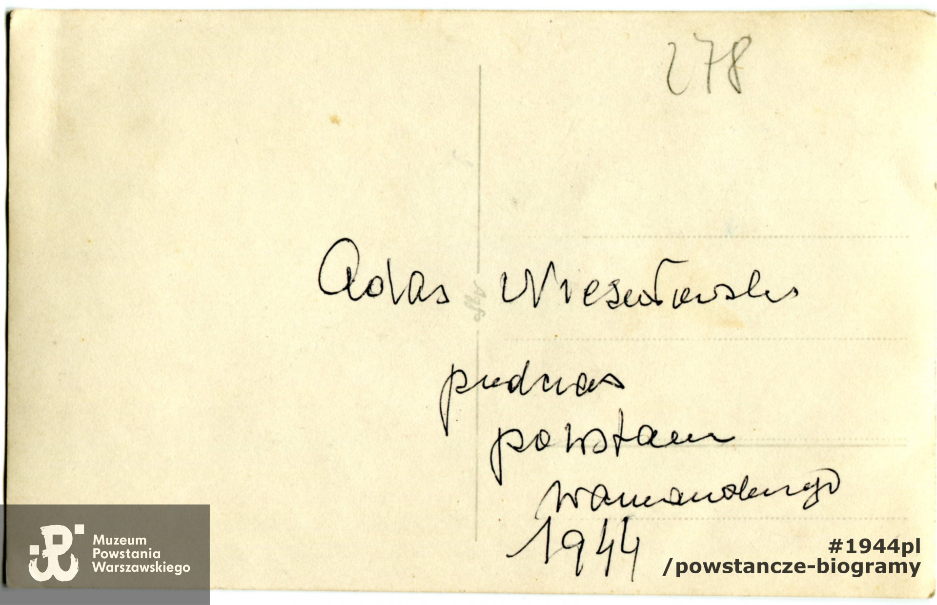 Fot. ze zbiorów Muzeum Powstania Warszawskiego