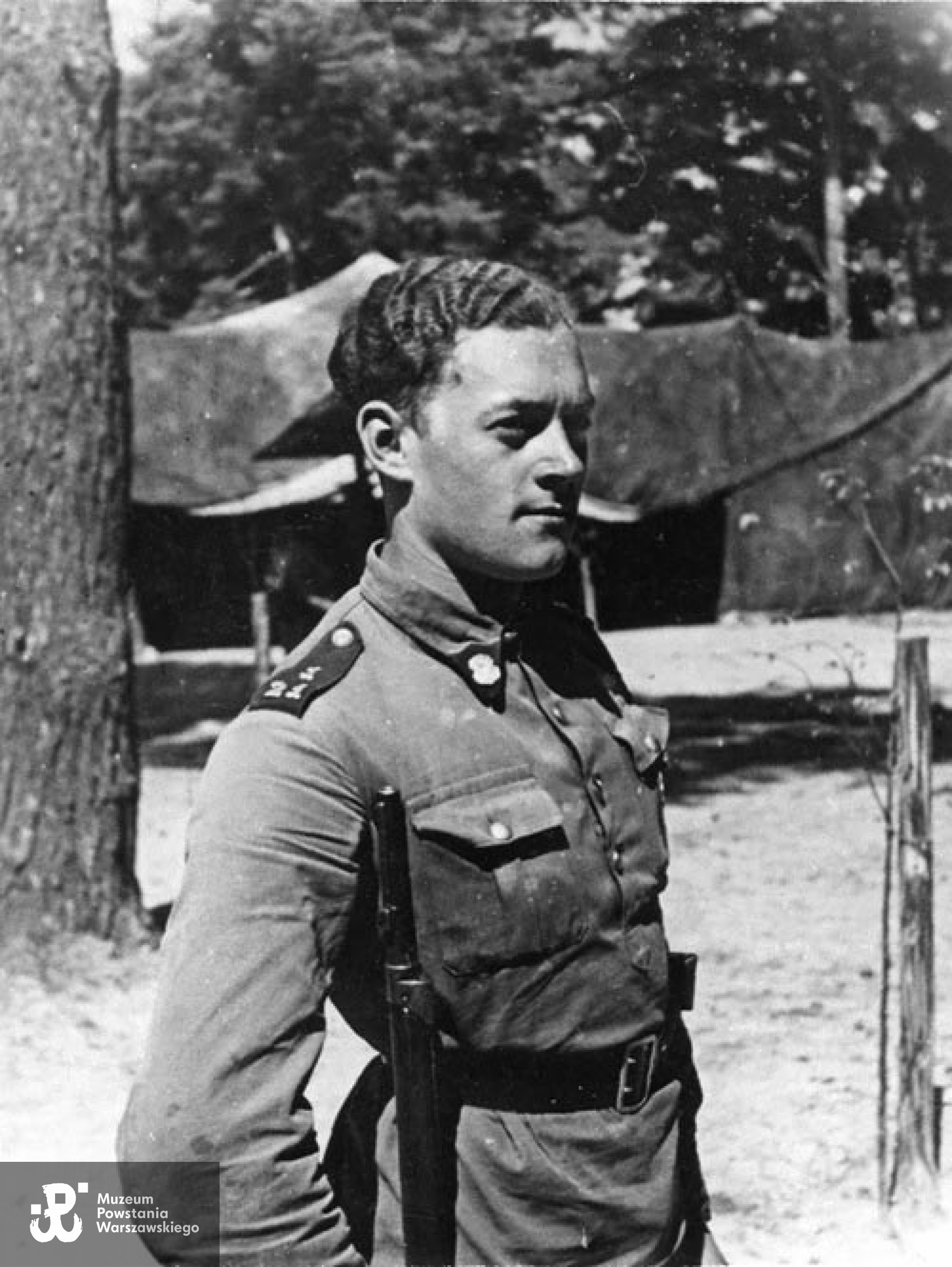 Rajmund Łaszczyński podczas szkolenia w Junackim Hufcu Pracy - rok 1939