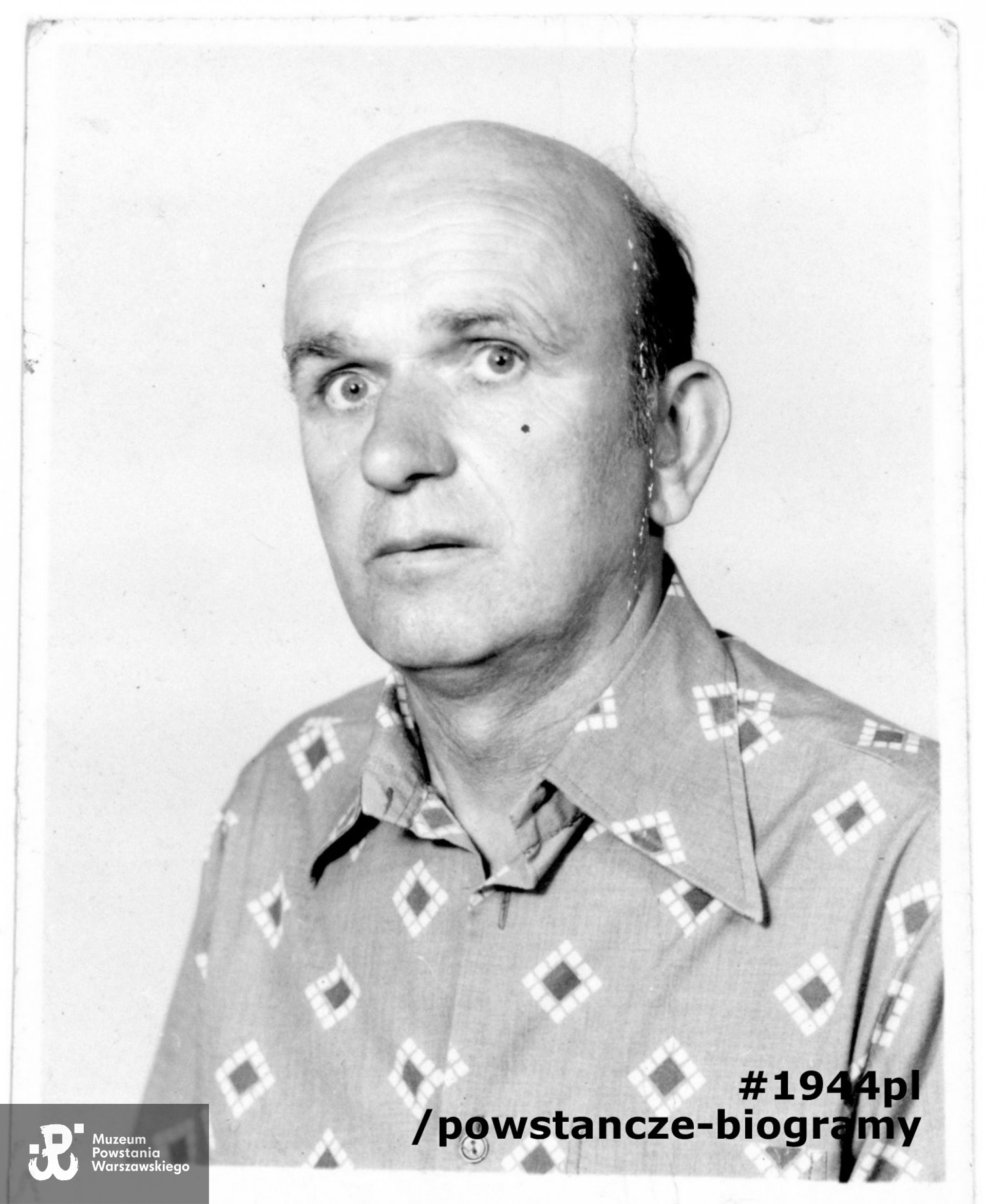 Fotografia powojenna - lata 60-te lub 70-te. Fot. ze zbiorów rodzinnych, udostępnili p. Andrzej i p.  Piotr  Plichta, synowie Powstańca.  Skan wykonano w Muzeum Powstania Warszawskiego w październiku 2021 r. 