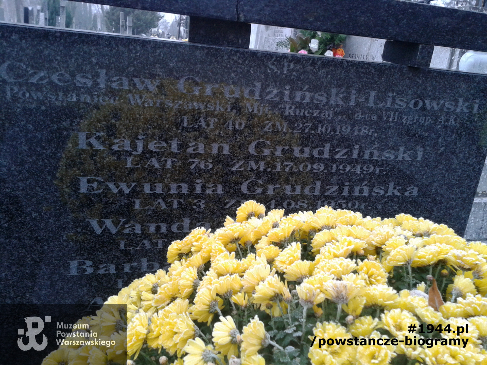 Mogiła na Cmentarzu w Brwinowie. Fot. udostępnił p. Mariusz Skroński