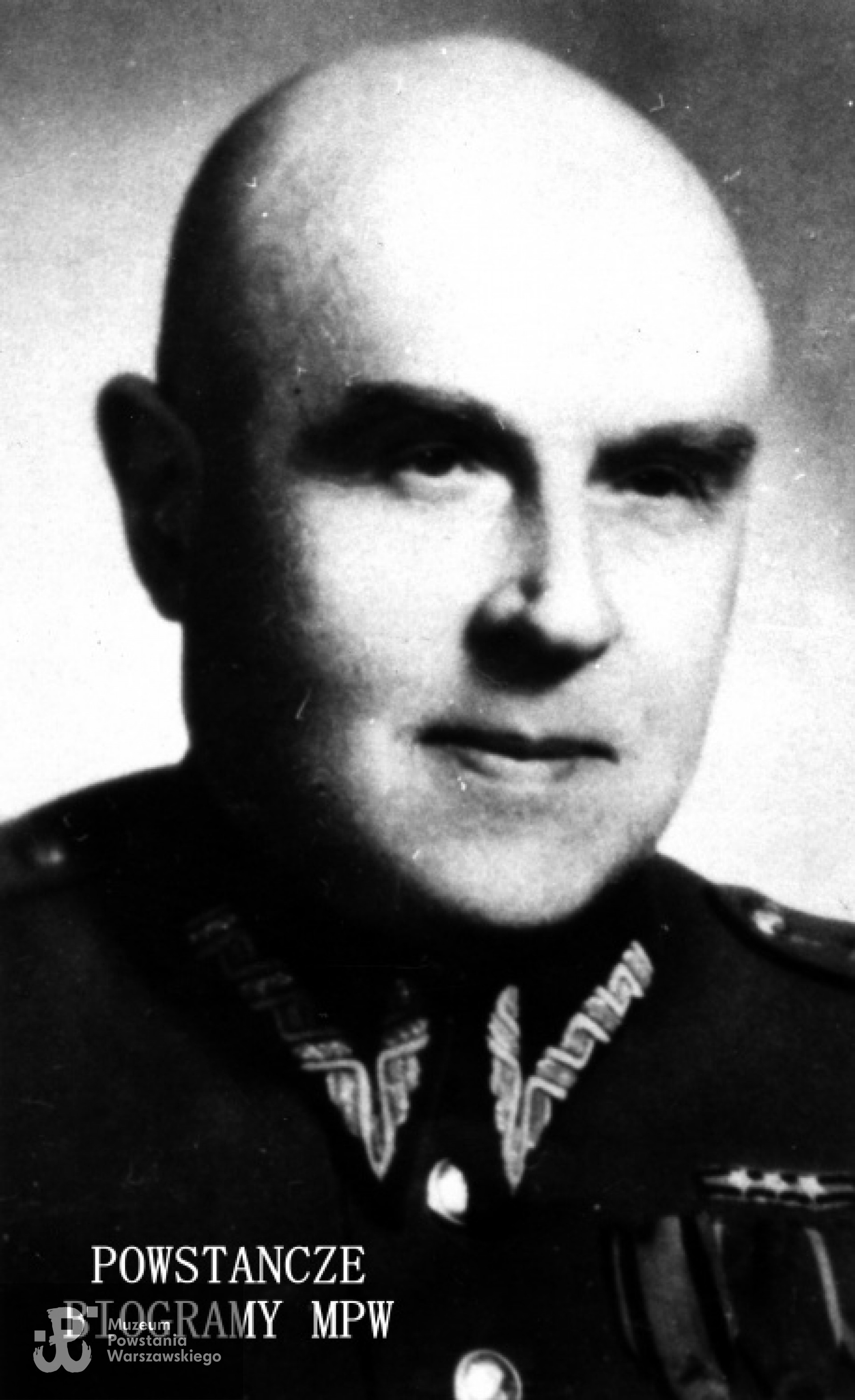 Ppłk Henryk Bełdycki "Stefan". Fotografia portretowa ze zbiorów Muzeum Powstania Warszawskiego, sygn. MPW-IK/1217