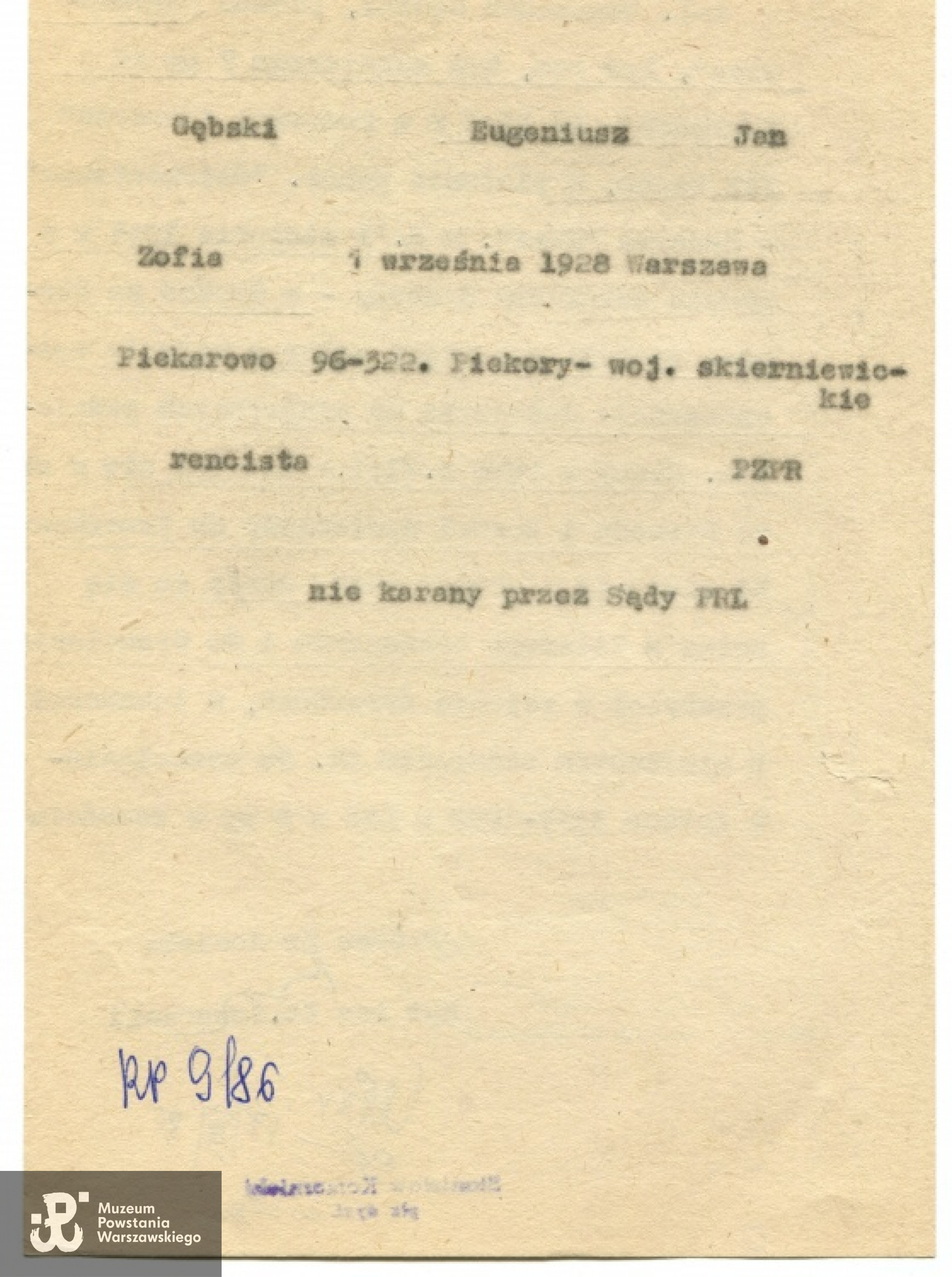 Dokumentacja ZBoWiD.