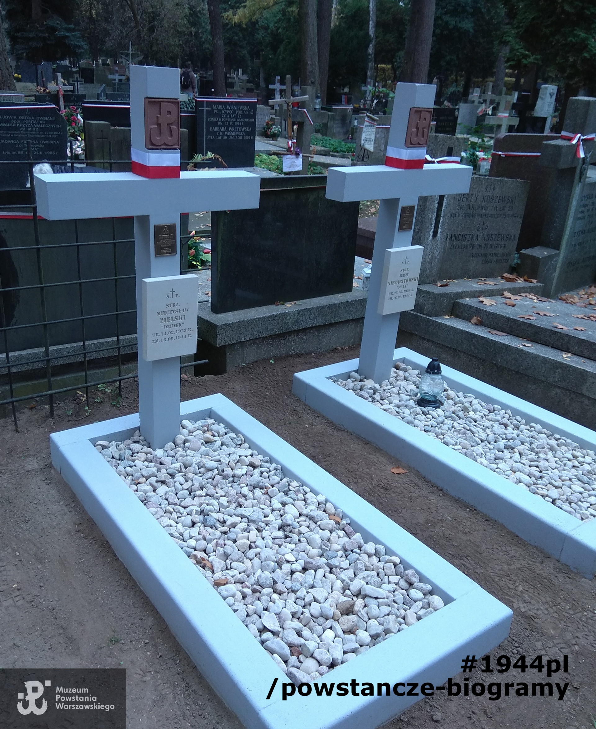 Mogiła po renowacji dokonanej przez Muzeum Powstania Warszawskiego, 10/2018. Fot. Krzysztof Mazur