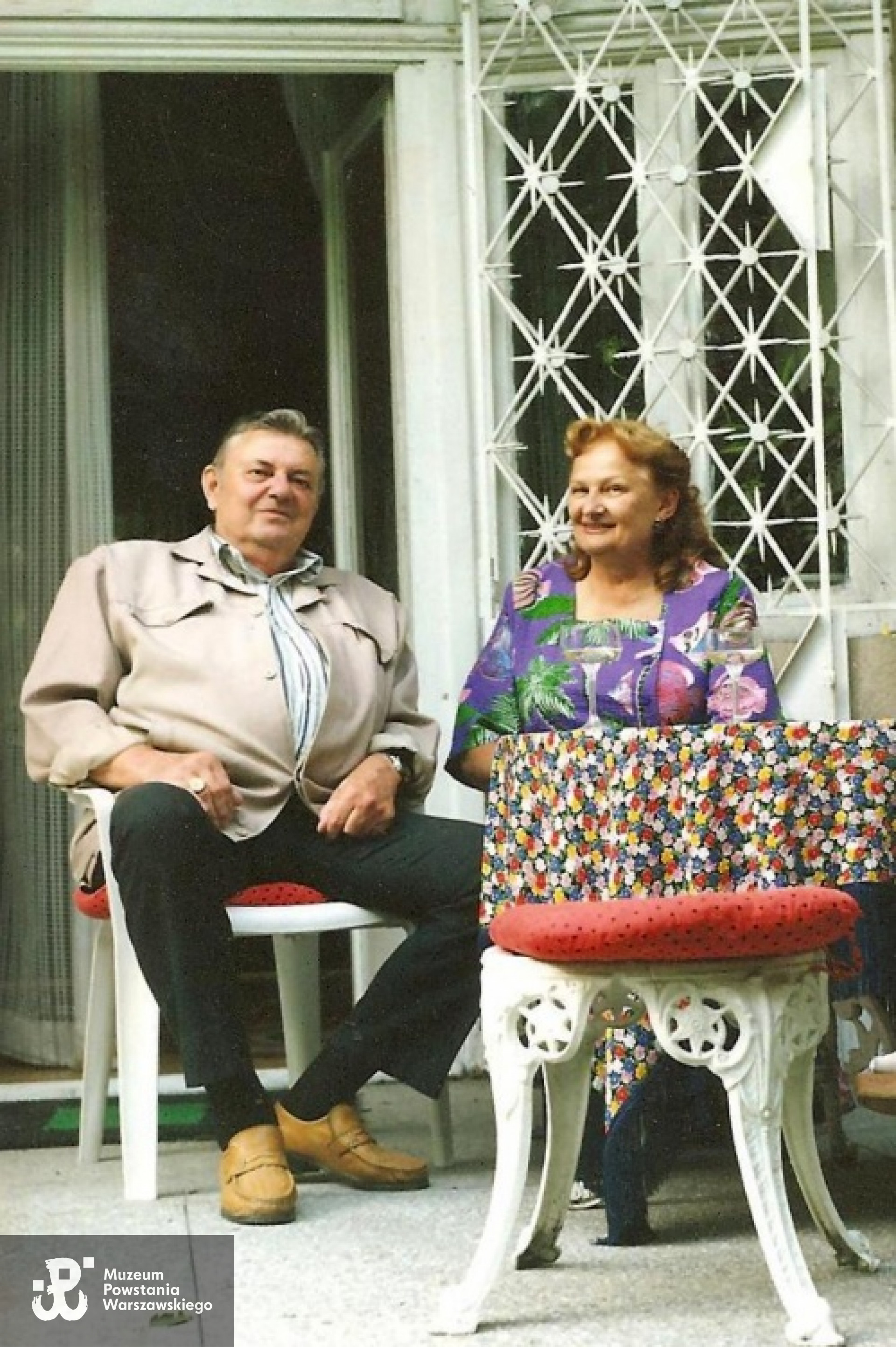 Gen. Jerzy  Kiersztyn,w latach 90-tych w Polsce, na zdjęciu z Teresą Szuch-Lewtak-Stattler ps. "Miła". Zdjęcie z archiwum rodzinnego  Bogny Lewtak - Baczyńskiej.