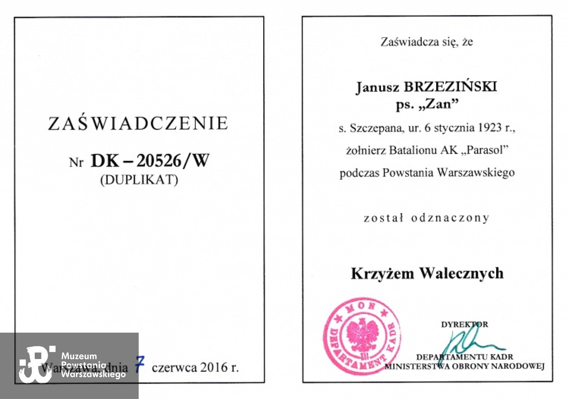 Z archiwum rodzinnego p.  Barbary Heleny  Brzezińskiej - Jońcy
