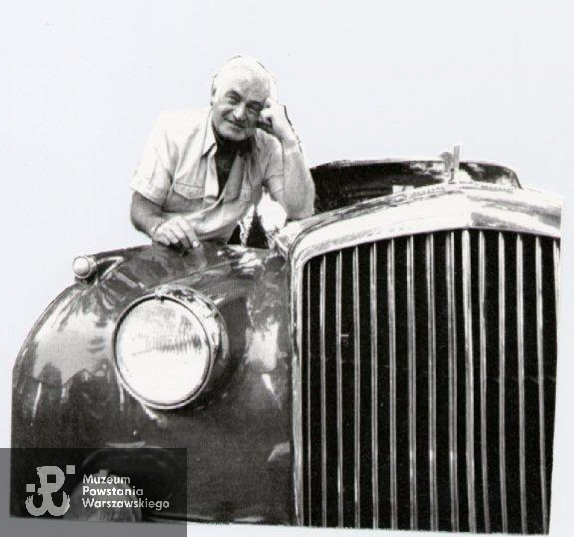Andrzej Miedzianowski i jego Bentley - Johannesburg. South Africa 1978