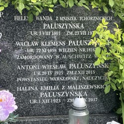 Cmentarz Kule w Częstochowie, miejsce pochowania Antoniego Wacława Paluszyńskiego. Fot. udostępnił p. Ryszard Mączewski.