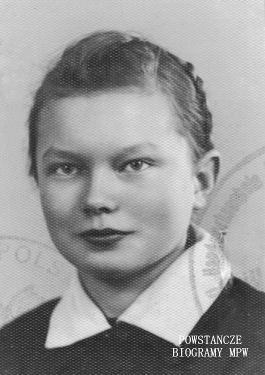 Barbara Wanda Bigo "Nina" (1927-2015) Fot. z archiwum rodzinnego udostępniła p. Teresa Kornalewska