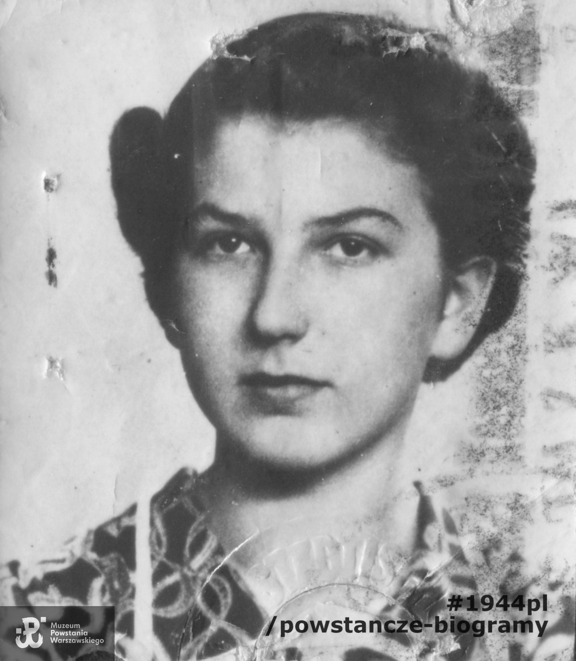 Stefania Janina Szulc - fotografia portretowa z 1938 roku. Fot. z archiwum rodzinnego p. Stefanii Dembowskiej