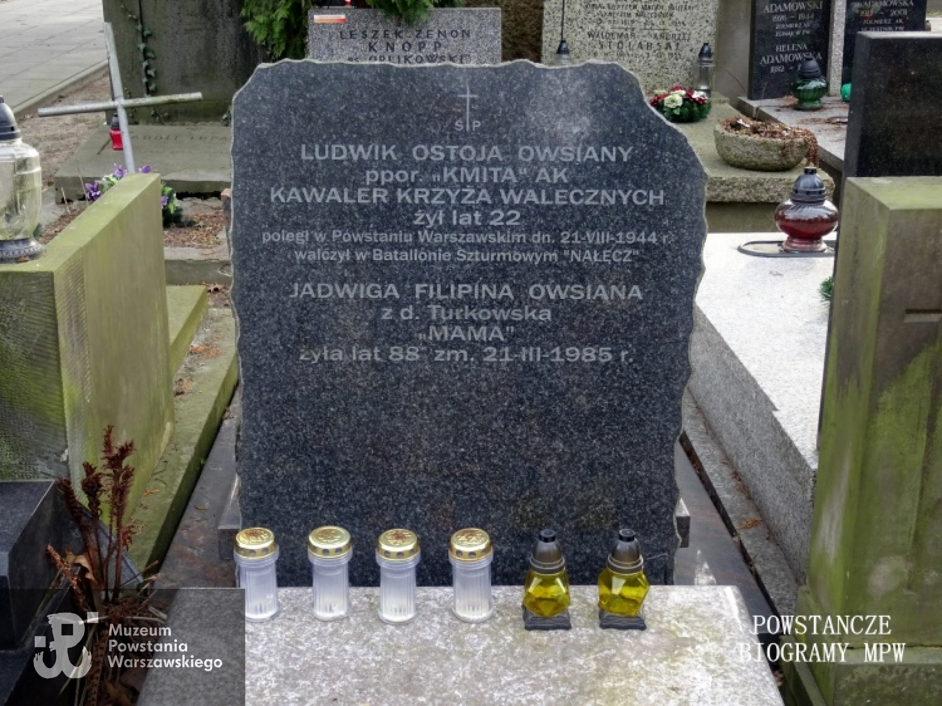 Mogiła "Kmity" na Cmentarzu Wojskowym na Powązkach. Fot. udostępnione przez Jacka  Sztejerwalda