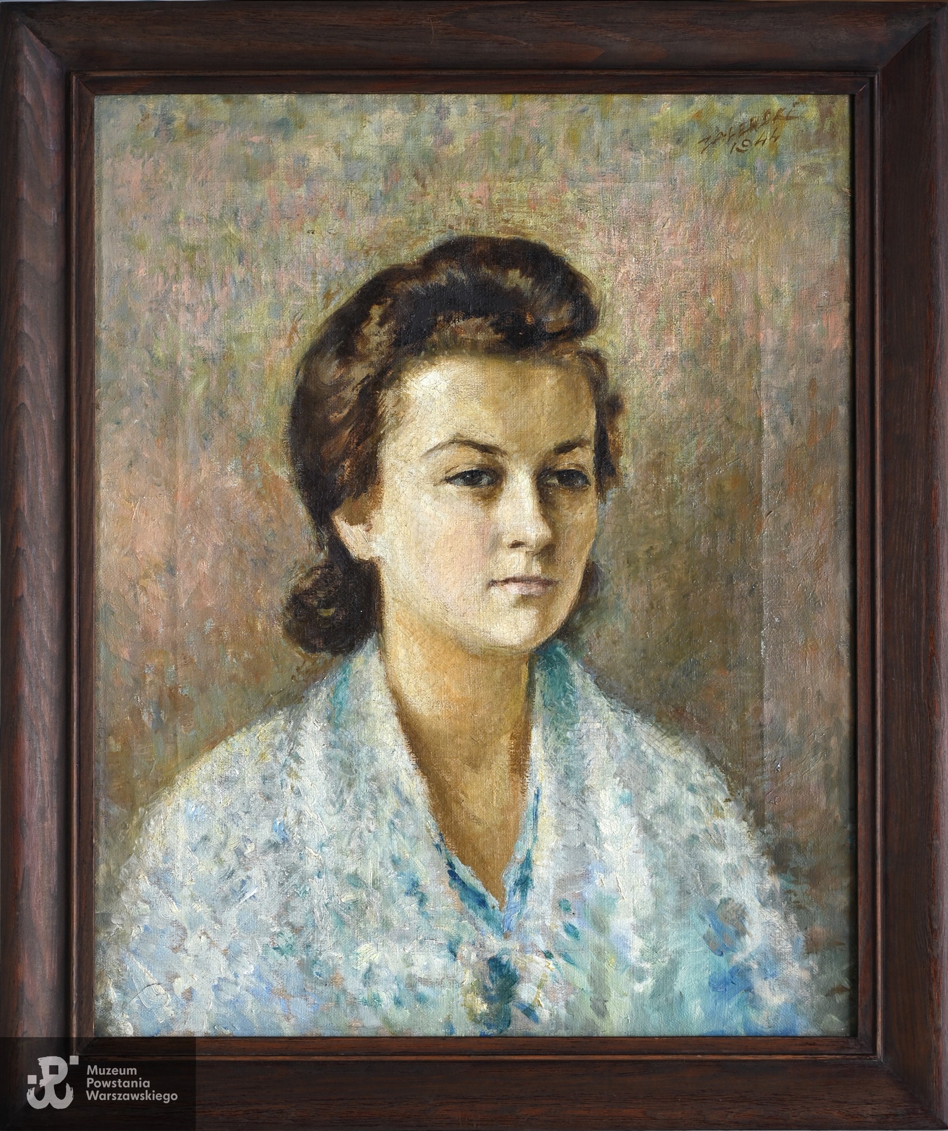 Obraz autorstwa  Stanisława Zalewskiego,  ojca Wandy. Jedyna zachowana podobizna Wandy Zalewskiej-Zdun z 1944 roku odnaleziona w zbiorach rodzinnych przez syna, p. Pawła Zduna. Zbiory rodzinne.
