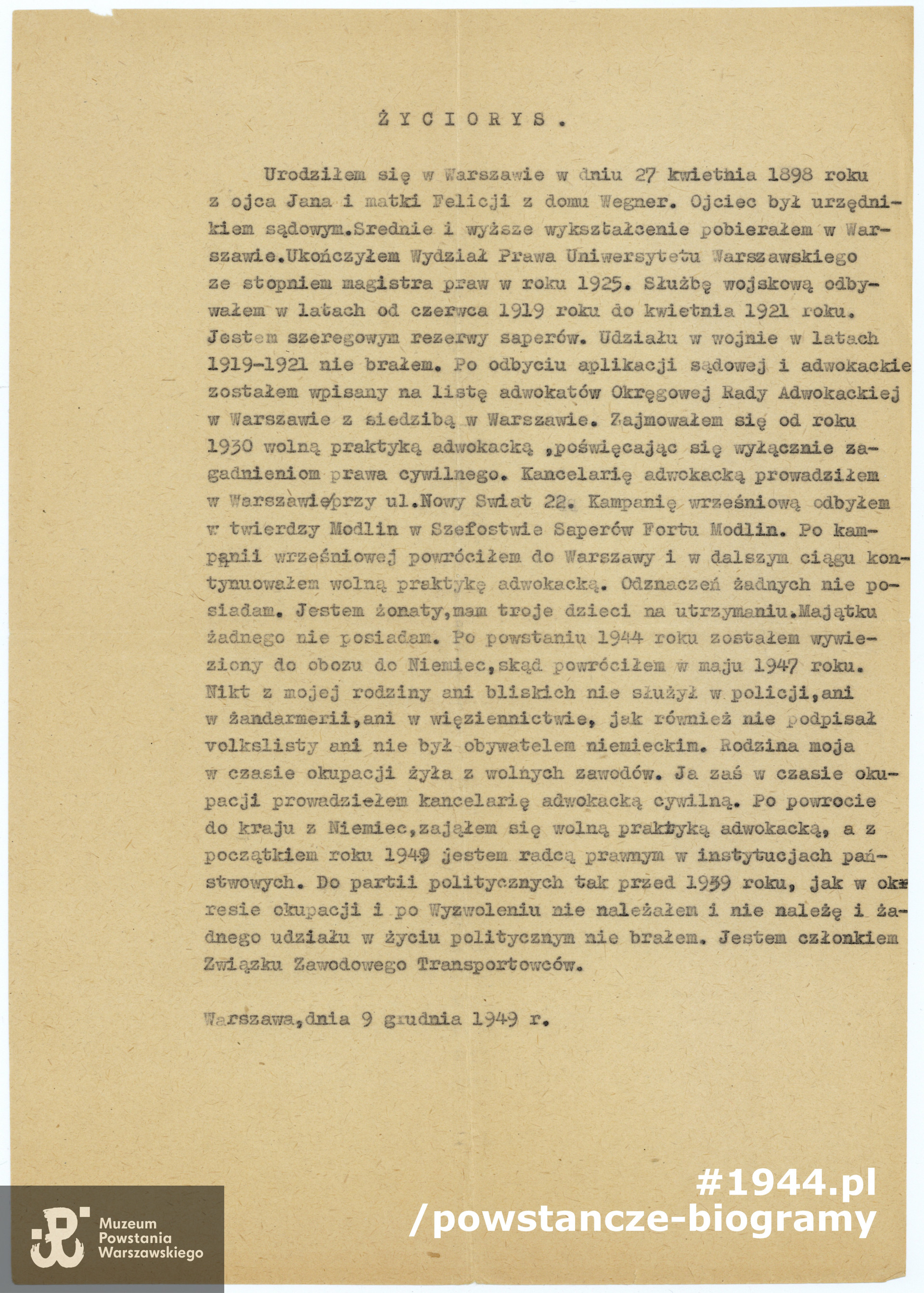 Ze zbiorów Muzeum Powstania Warszawskiego, sygn. P/8627/16