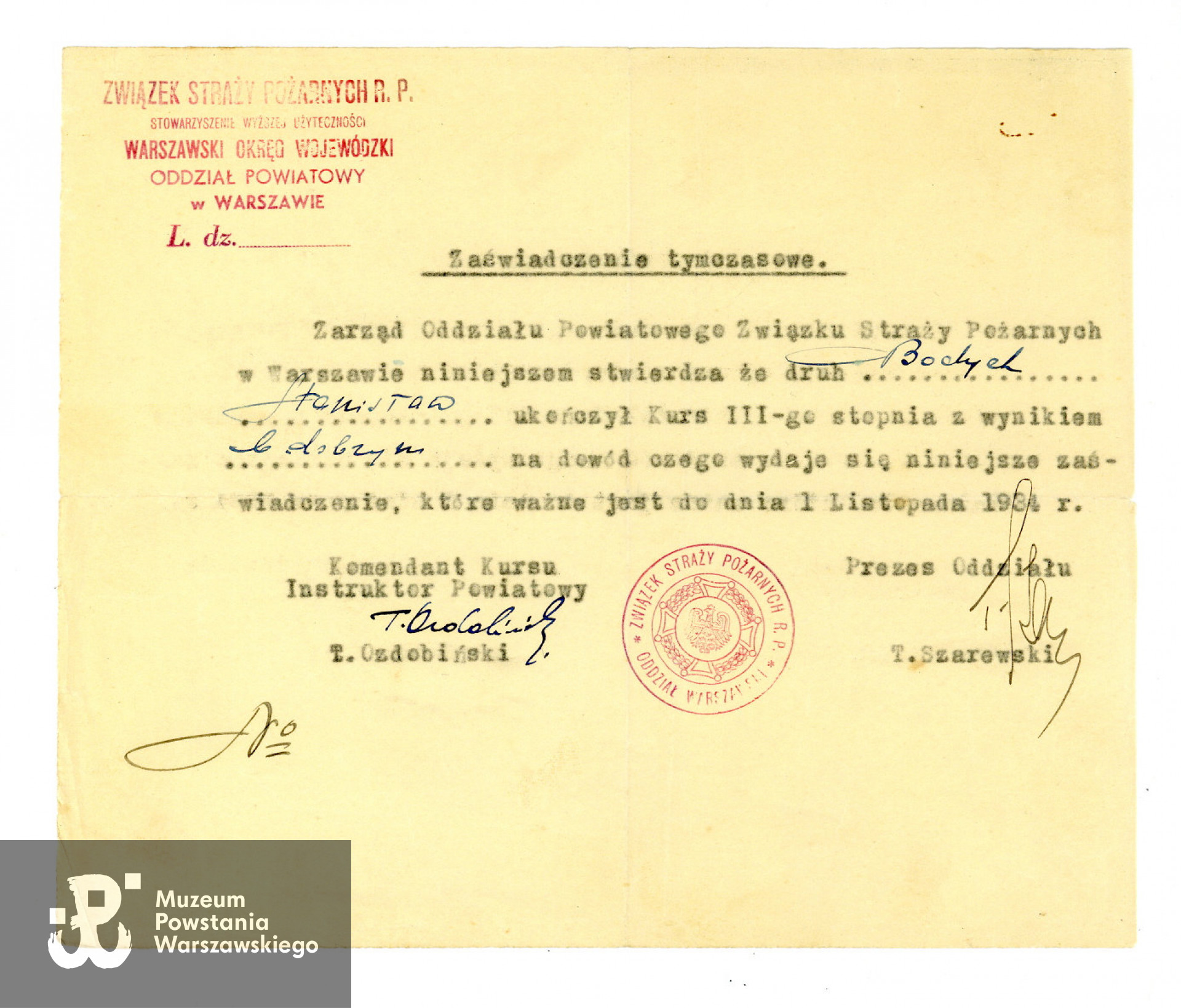 Ze zbiorów rodzinnych, udostępnił p. Tomasz Bodych, wnuk Powstańca