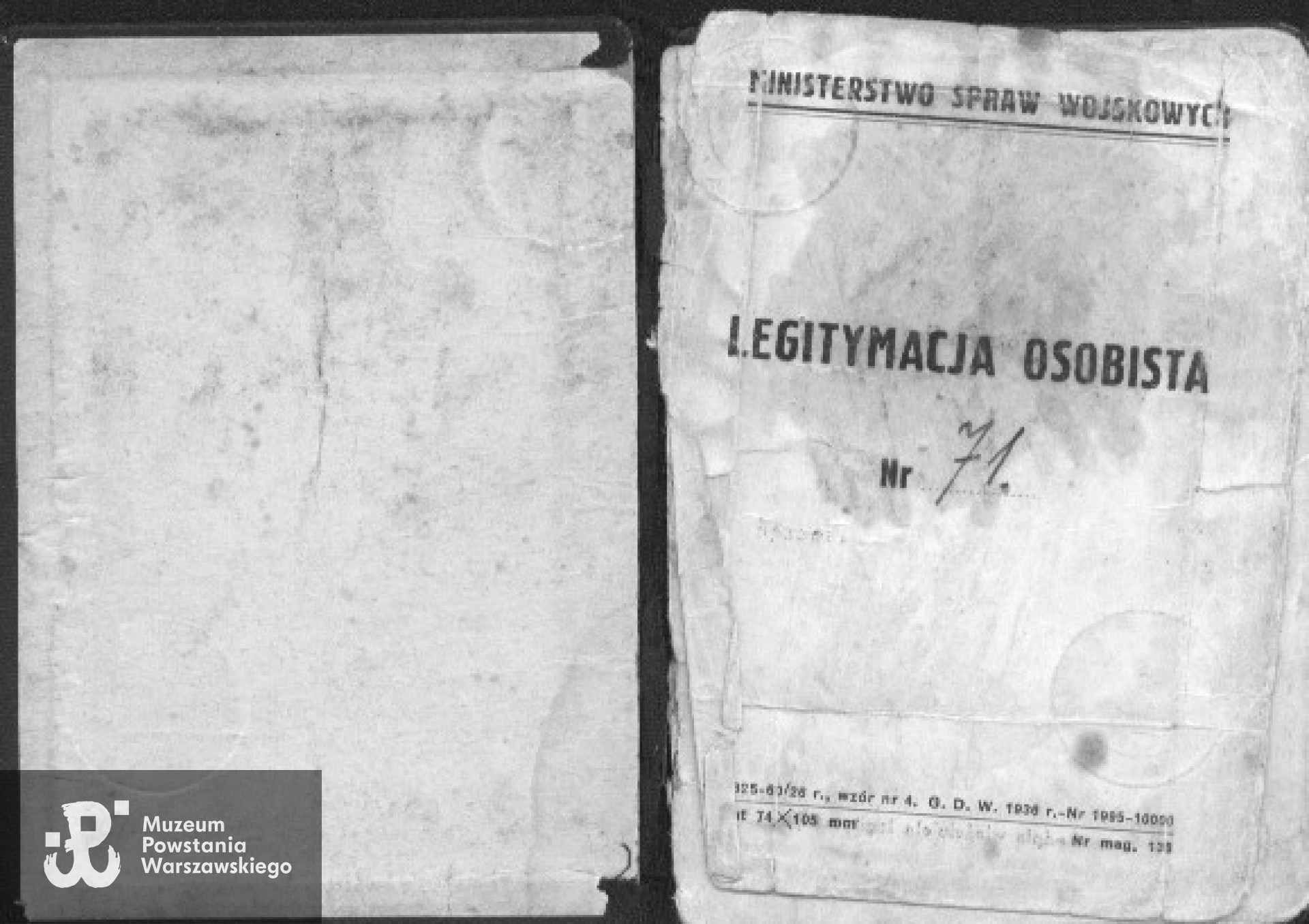 Legitymacja osobista por. Lucjana Giżyńskiego