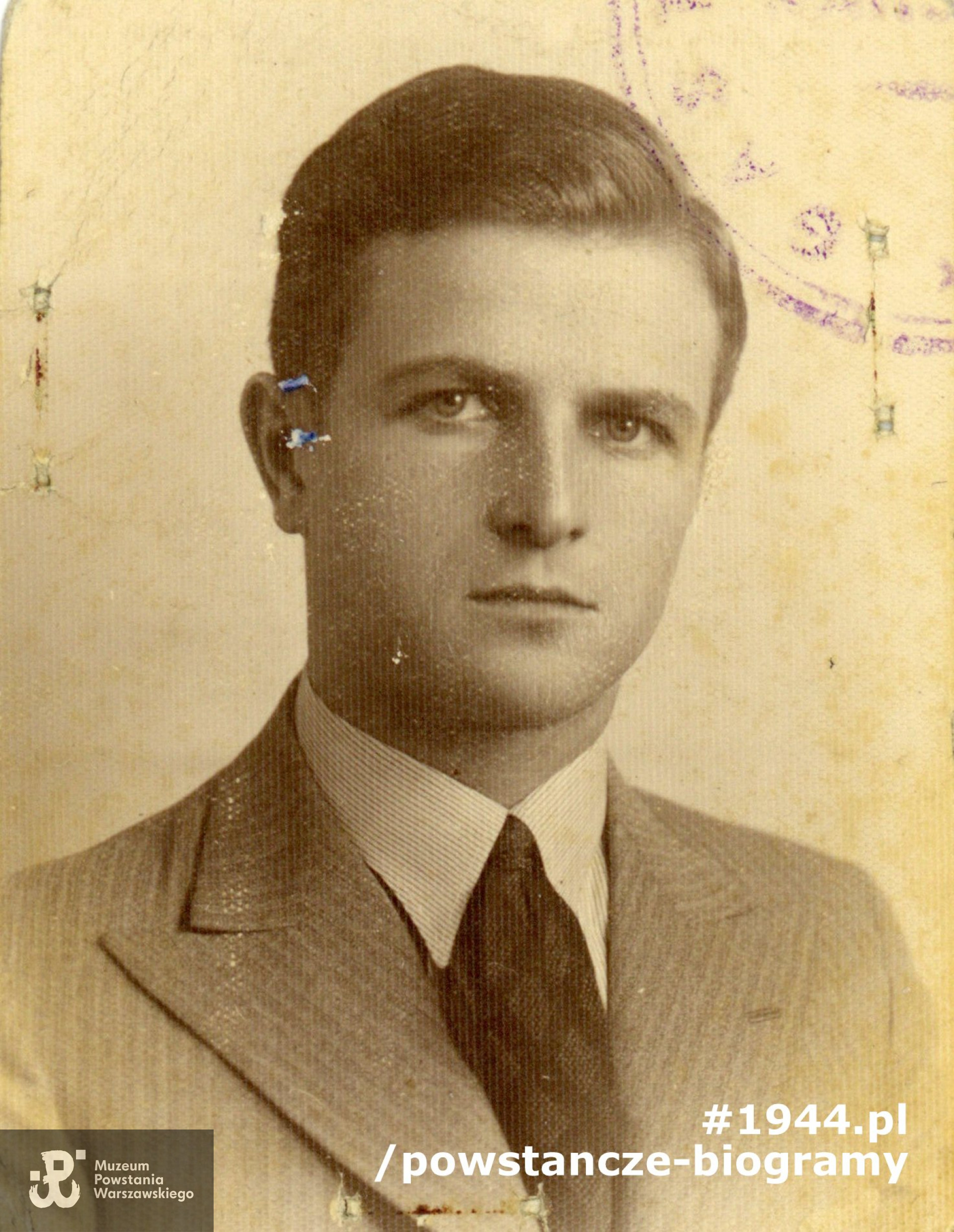 st. sierż. Marian Berdycki  ps."Turek" (1909-1986). Fotografia wykonana w roku 1939 . Ze zbiorów Muzeum Powstania Warszawskiego - zbiór Ewy Krasnowolskiej