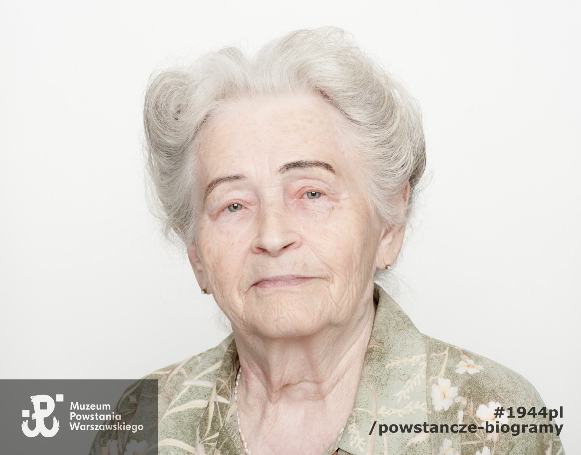 Leopolda Zubicka - Kopaczyk. Zdjęcie z serii portretów Powstańców Warszawskich w ramach projektu "1944/70/2014" realizowanego przez grupę WWPHOTO dla uczczenia 70. rocznicy wybuchu Powstania Warszawskiego. Muzeum Powstania Warszawskiego, 22.07-04.08 2013.