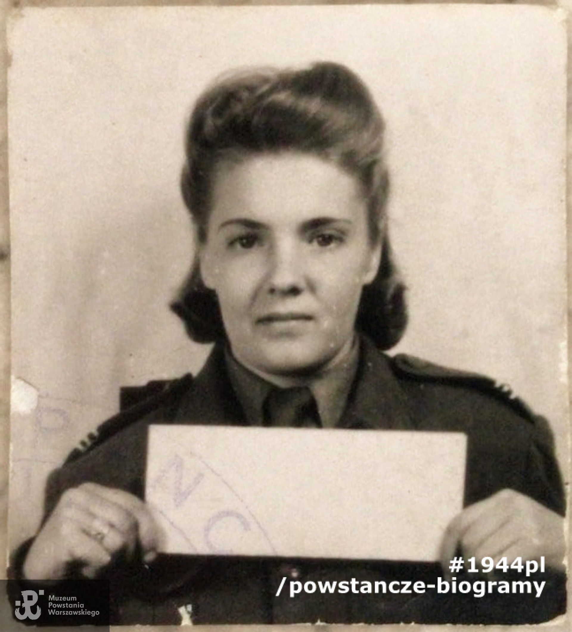 plut. Krystyna Paprocka - Woźniak "Pakówka" (1925-2020).  Skan udostępnił p. Artur Świtalski