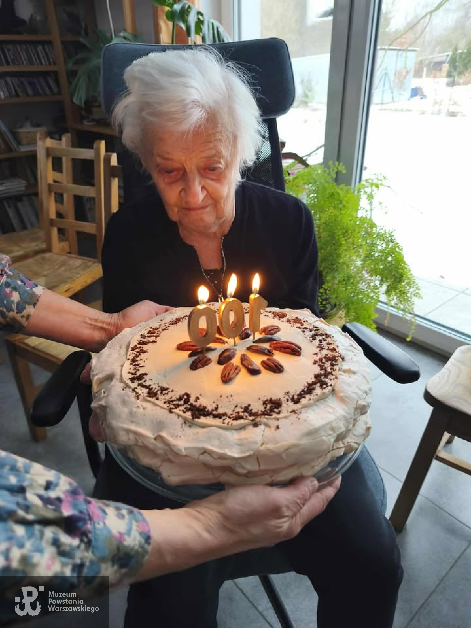 Pani Teresa Wilska w dniu swych 100. urodzin. Fot. nadesłała p. Zofia Jachymska, siostrzenica