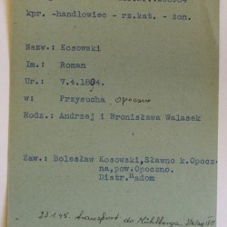 Polski Czerwony Krzyż - kartoteka jeniecka