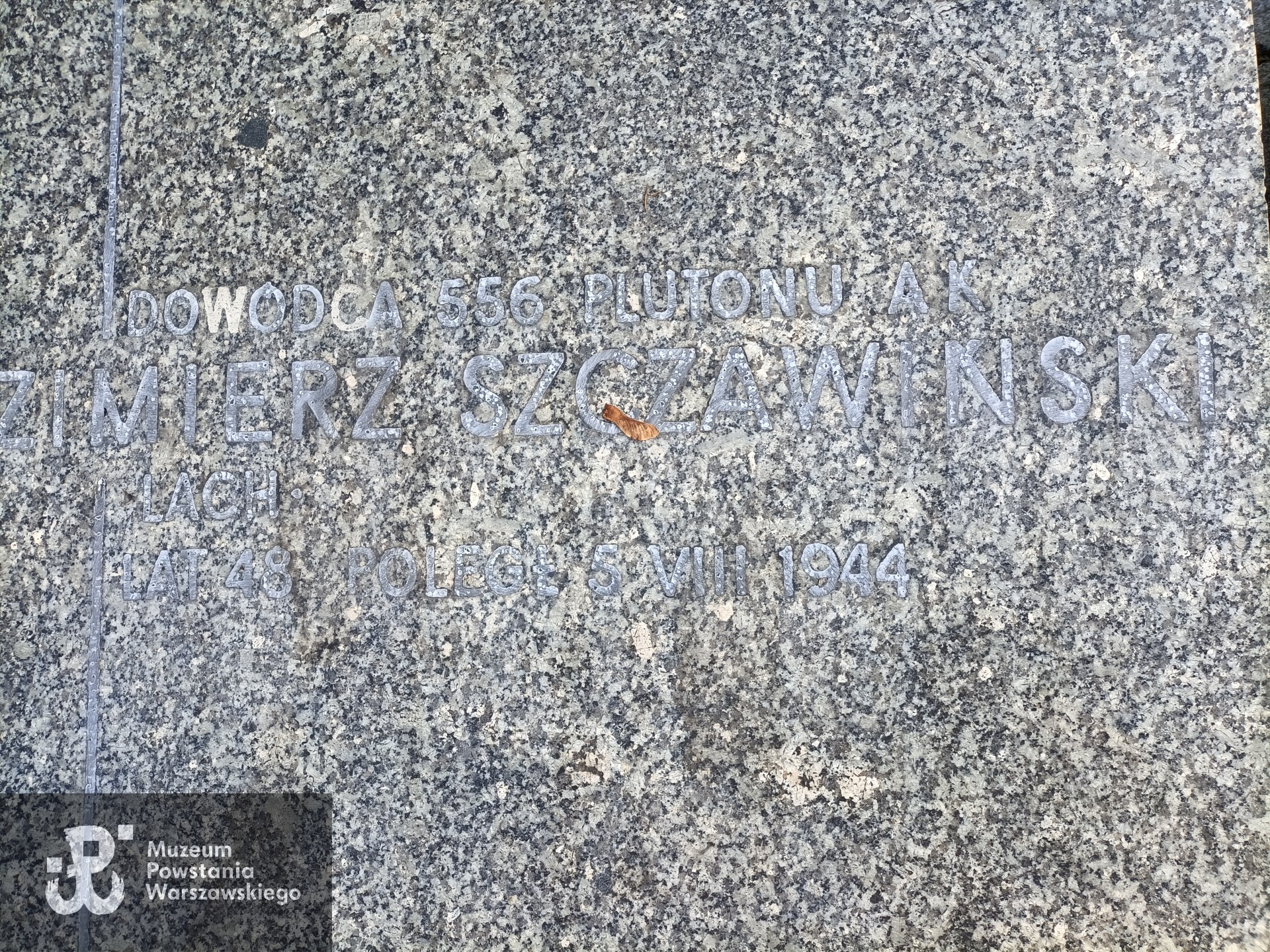 Cmentarz Bródnowski w Warszawie,  kwatera 33 C, rząd 5,  grób19 [kw. 33C - V, miejsca 12-22 - Pomnik Żołnierzy OW PPS]. Fot.  udostępniła p. Kinga Szczawińska-Janicka, prawnuczka Powstańca.