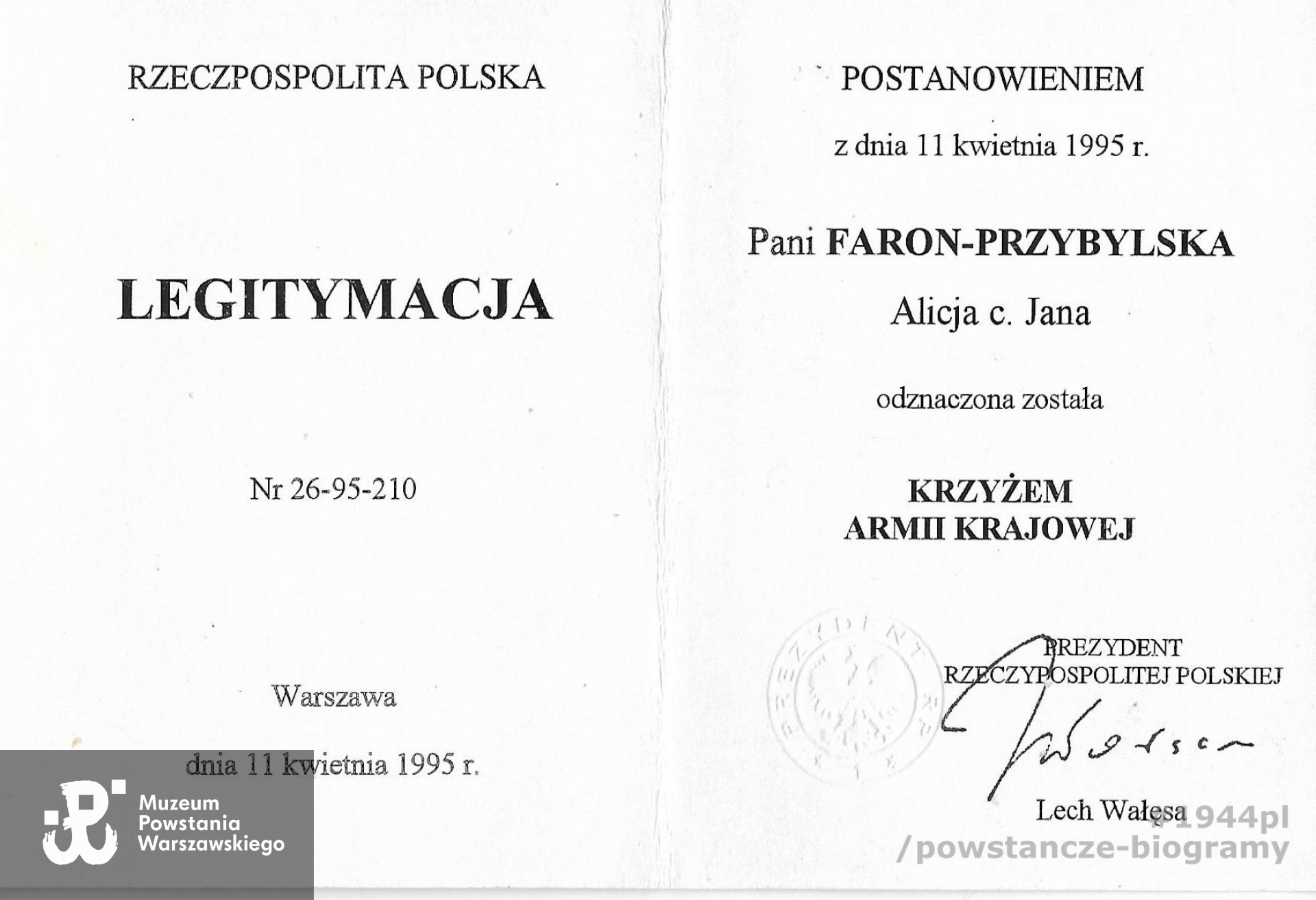 Ze zbiorów prywatnych p. Alicji Barbary Faron-Przybylskiej