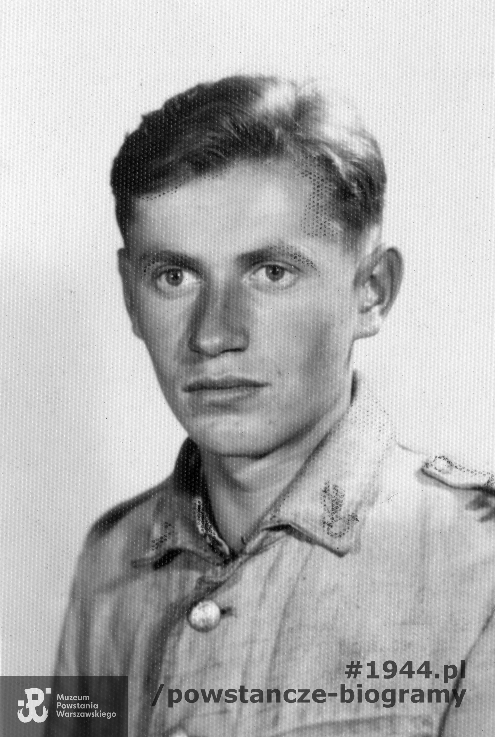 strz. Józef Mateusz Czapski  ps. "Długi" (1924-2003). Fot. ze zbiorów Muzeum Powstania Warszawskiego, sygn. MPW-IP/5896