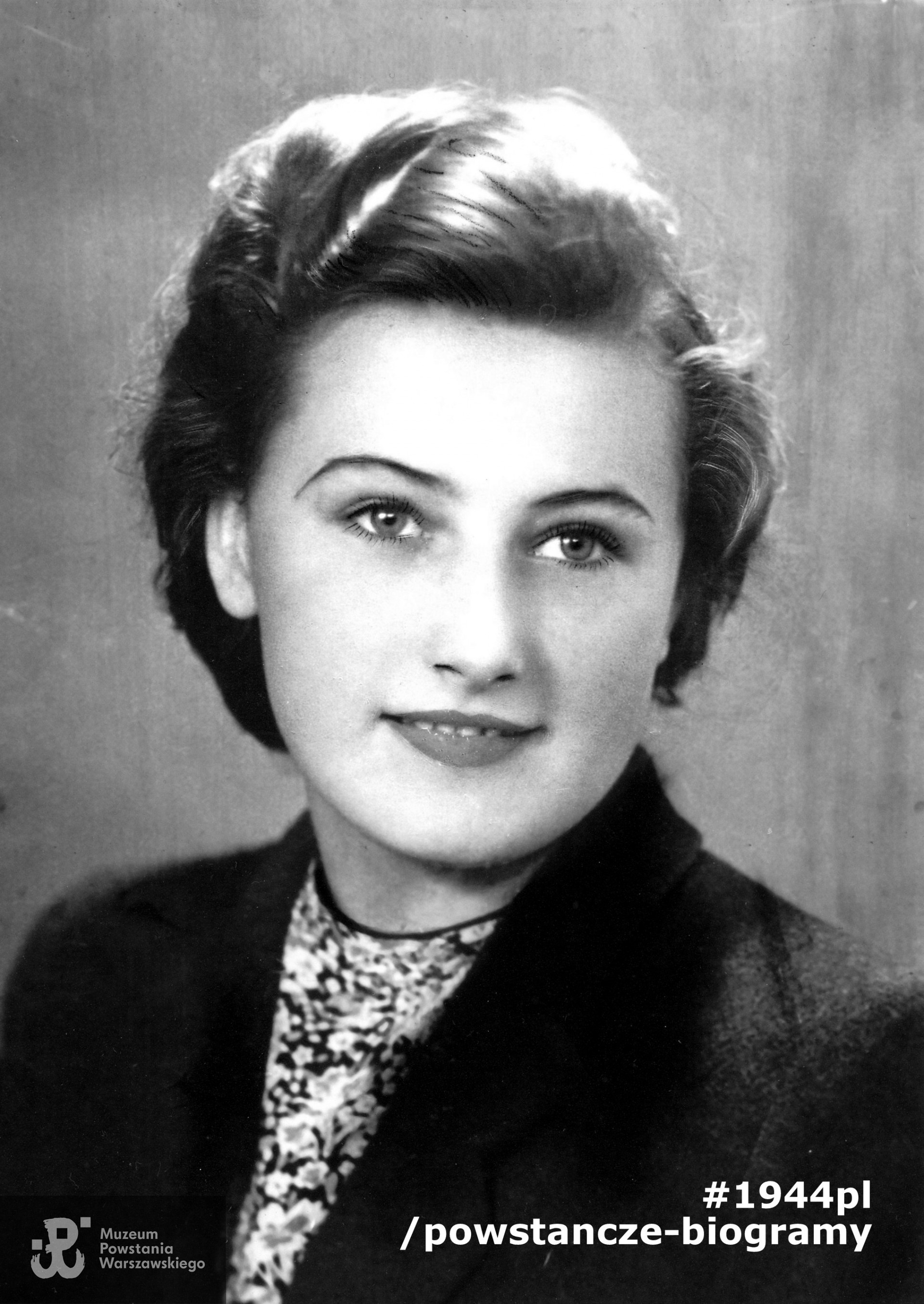 Fotografia portretowa dołączona do ankiety Uczestnika Powstania Warszawskiego, zbiory Muzeum Powstania Warszawskiego