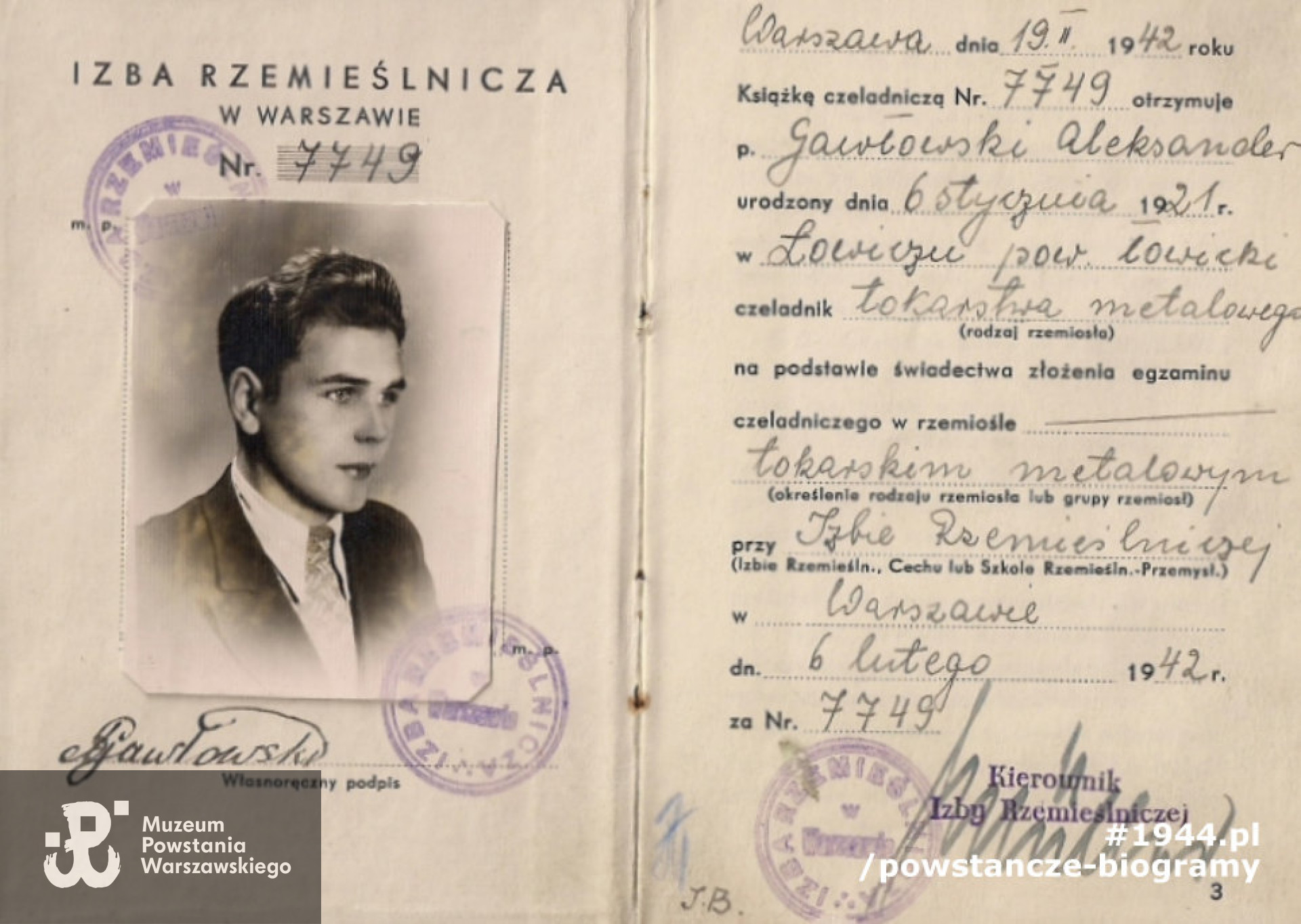 Z archiwum rodzinnego brata, p. Stanisława Gawłowskiego