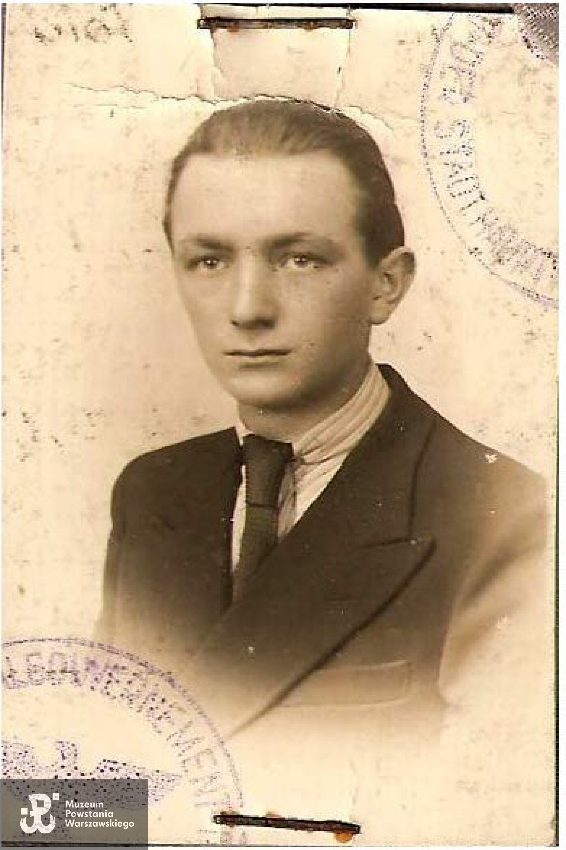 Witold Szablewski - zdjęcie legitymacyjne z 1940 roku.