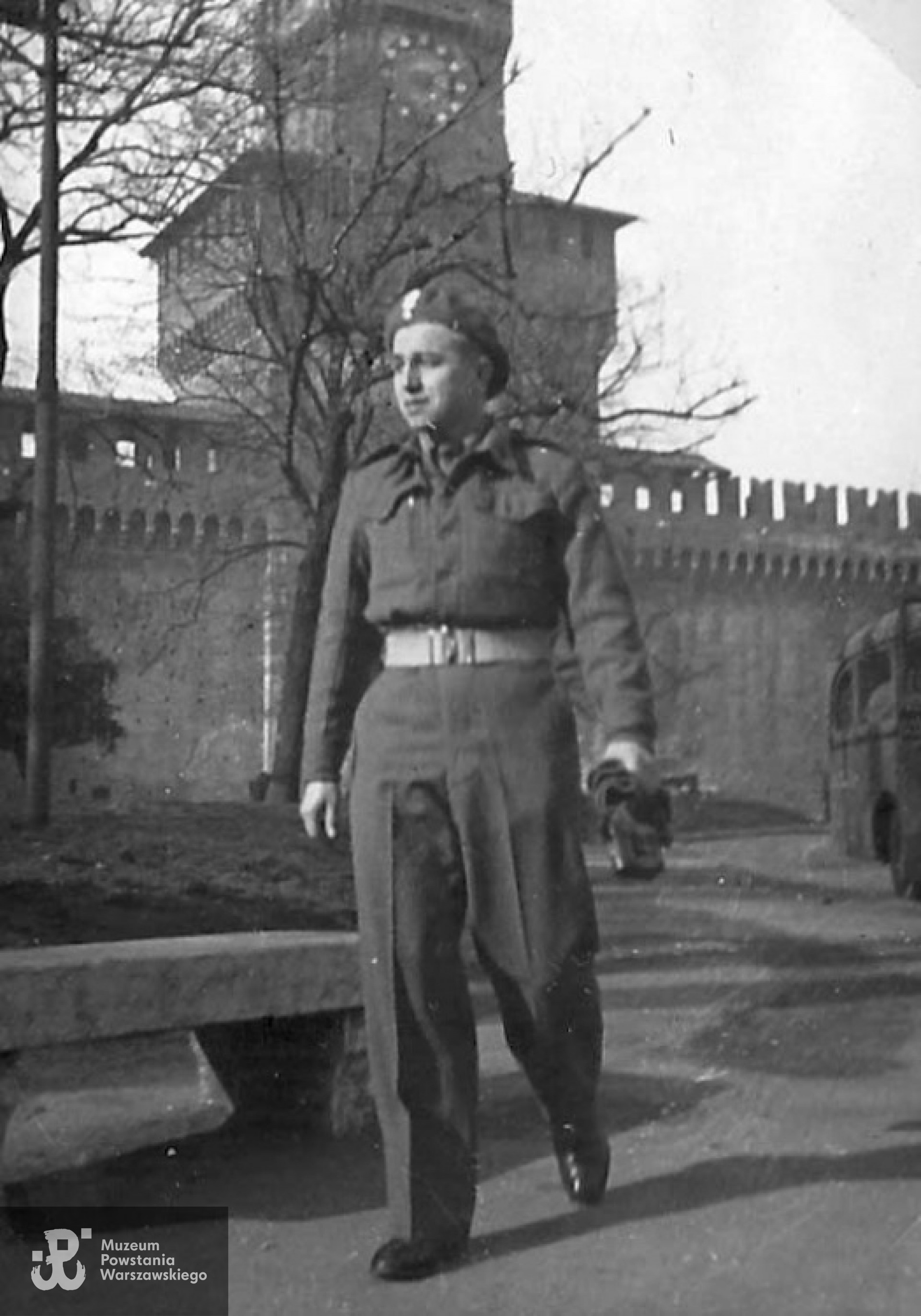 Kazimierz Łasica "Łagiewski" - podczas służby w PSZ, Mediolan  (wł. Milano), Włochy