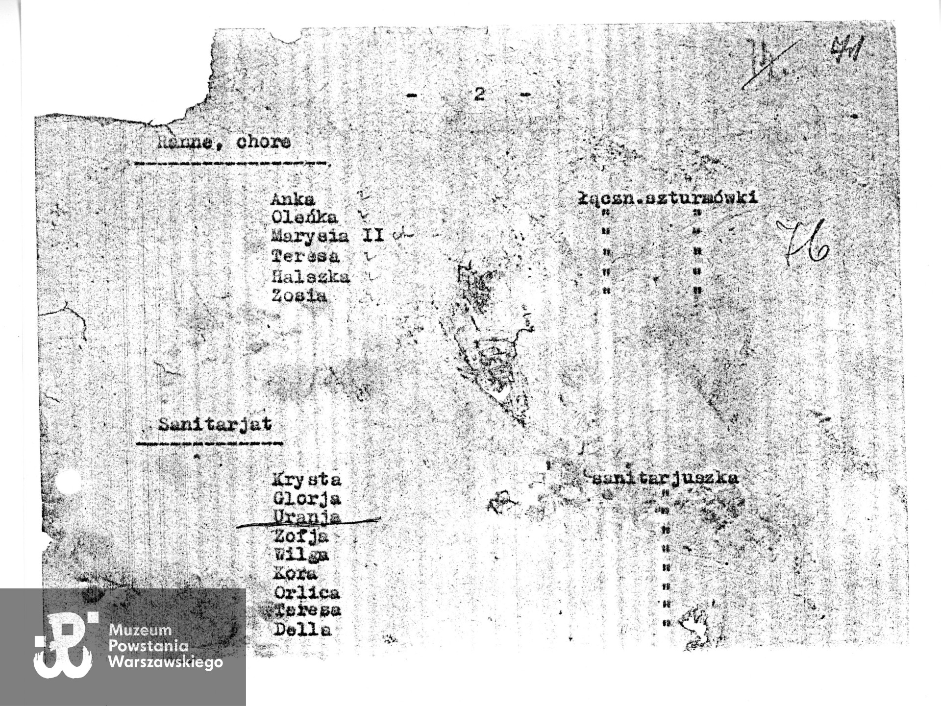 Muzeum Powstania Warszawskiego, Teczki personalne uczestników Powstania Warszawskiego
