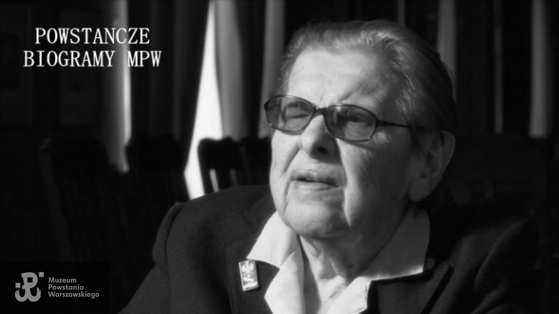 Halina Kossowska z domu Kowalska ps." Górecka " (1922-2016). Na zdjęciu w maju 2014 roku podczas udzielania wywiadu dla Archiwum Historii Mówionej MPW. Fot AHM MPW