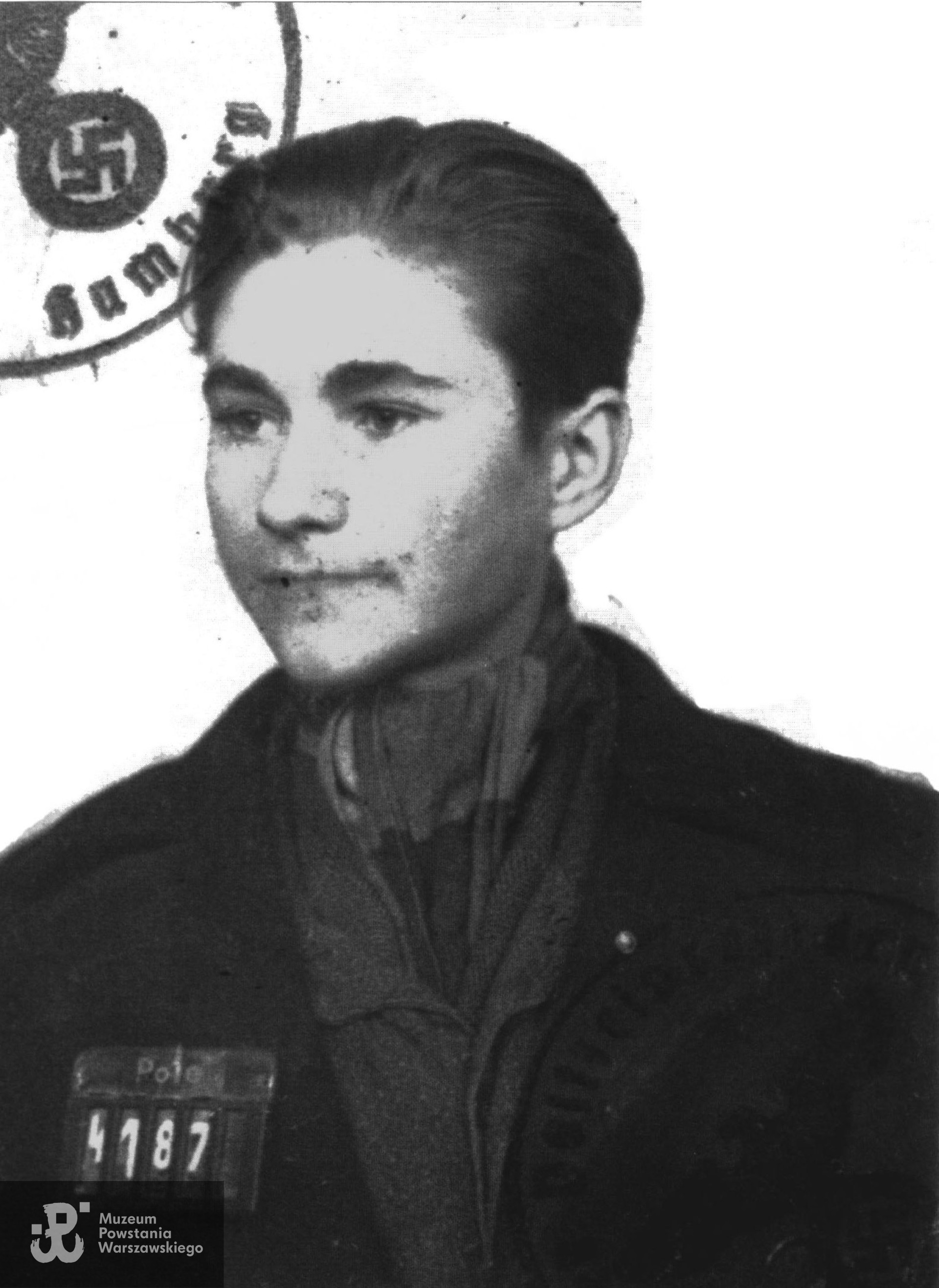 Jerzy Piros - fotografia z okresu niewoli niemieckiej. Fot. ze zbiorów rodzinnych