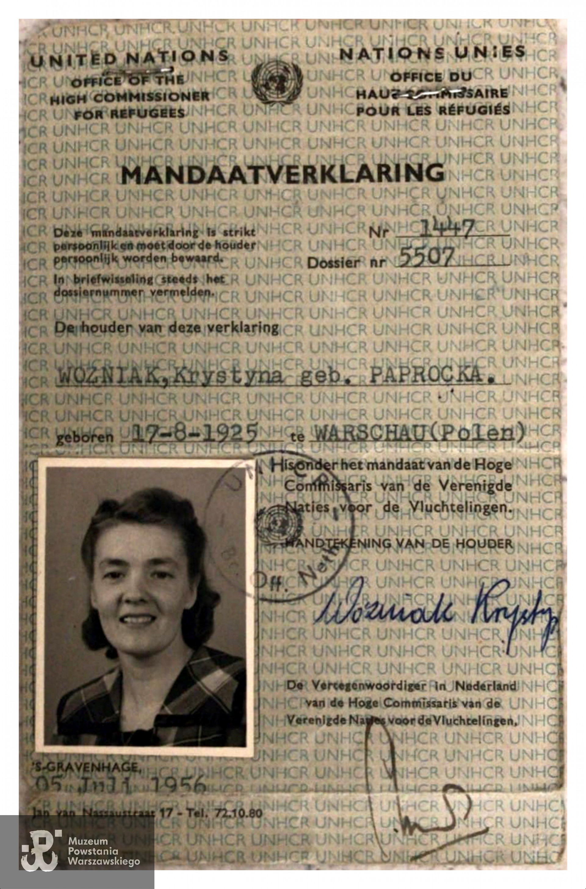 Ze zbiorów   p. Krystyny Paprockiej - Woźniak, skan udostępnił p. Artur Świtalski