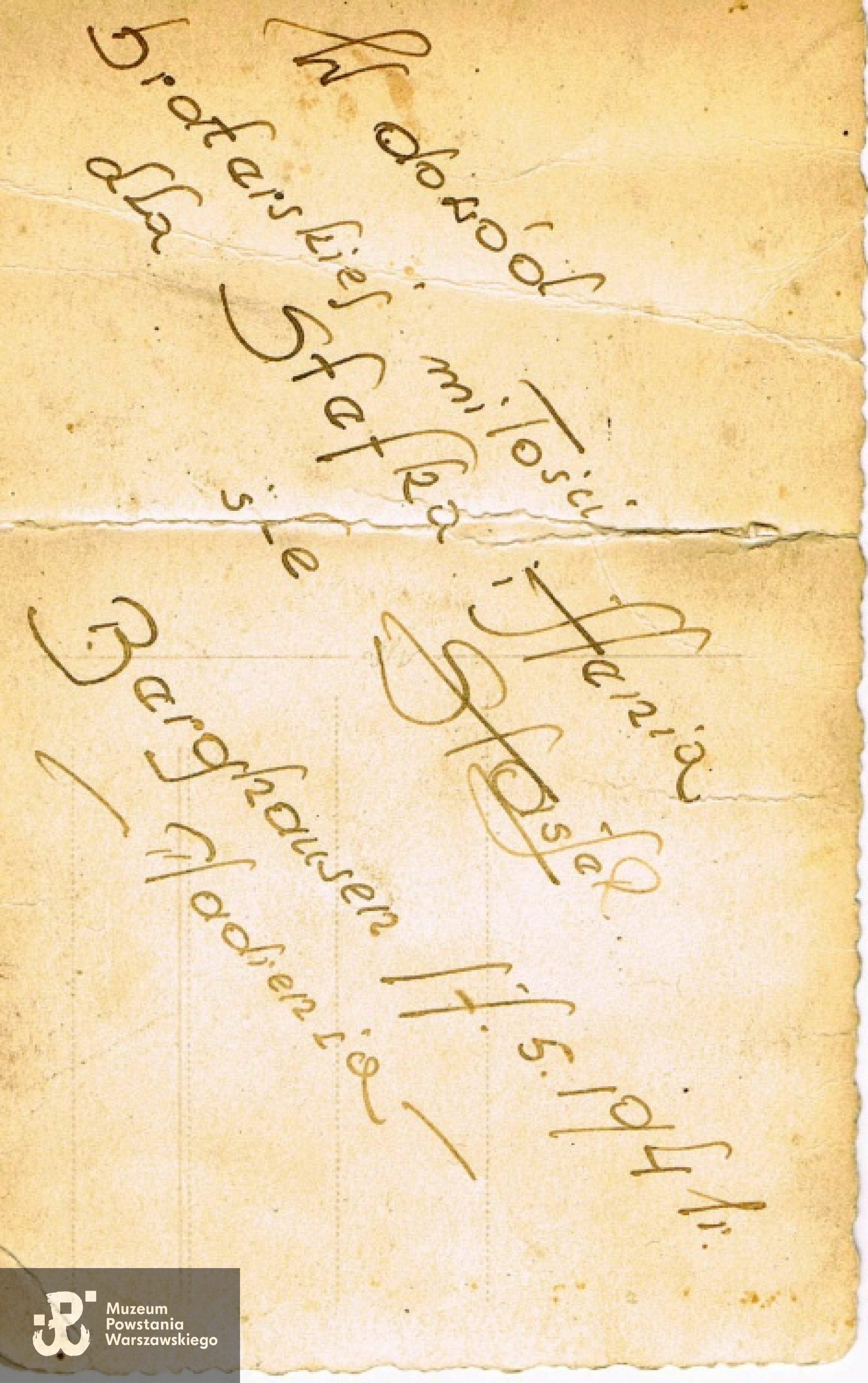 Rewers tej samej fotografii. Zdjęcie z archiwum Stanisława Szymańskiego