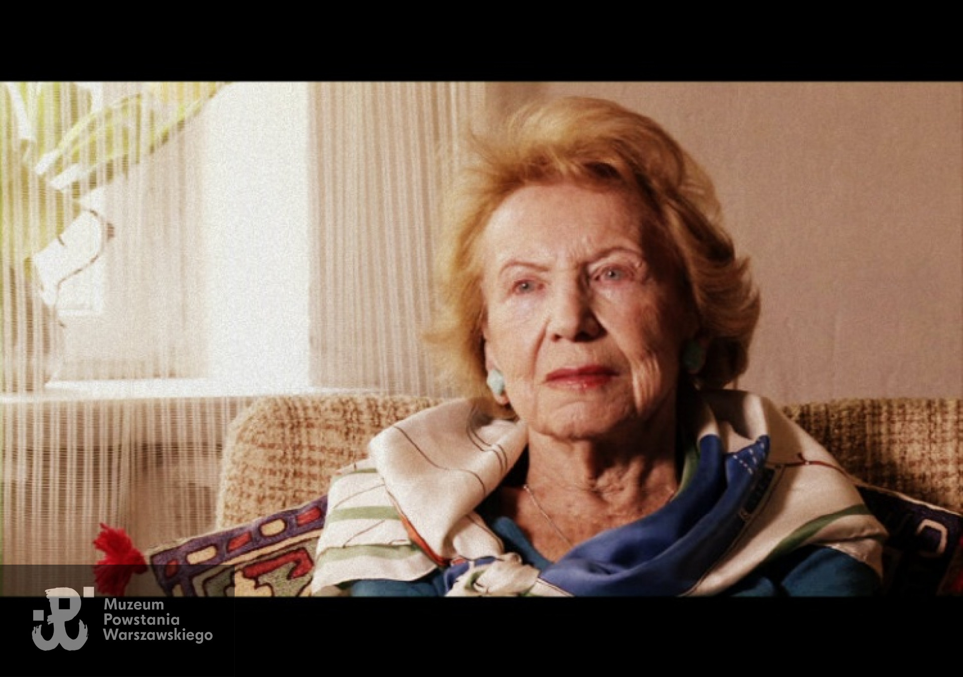 por. Wanda Maria Majewska z domu Strynkiewicz "Ewa", "Kalina"  na zdjęciu w roku  2014 podczas wywiadu dla Archiwum Historii Mówionej