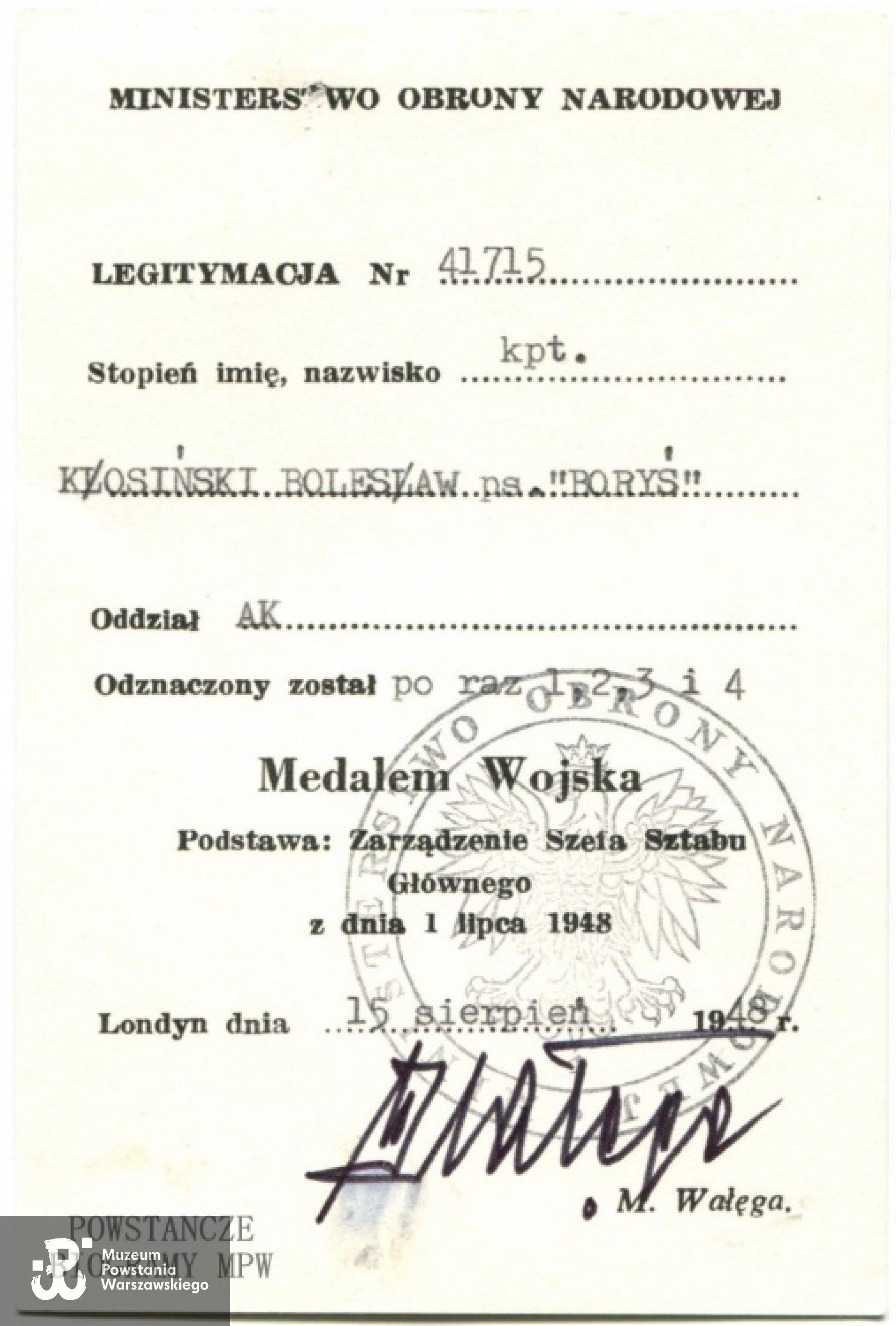 Z archiwum  rodzinnego Adriany Zawadzkiej - Kłosińskiej