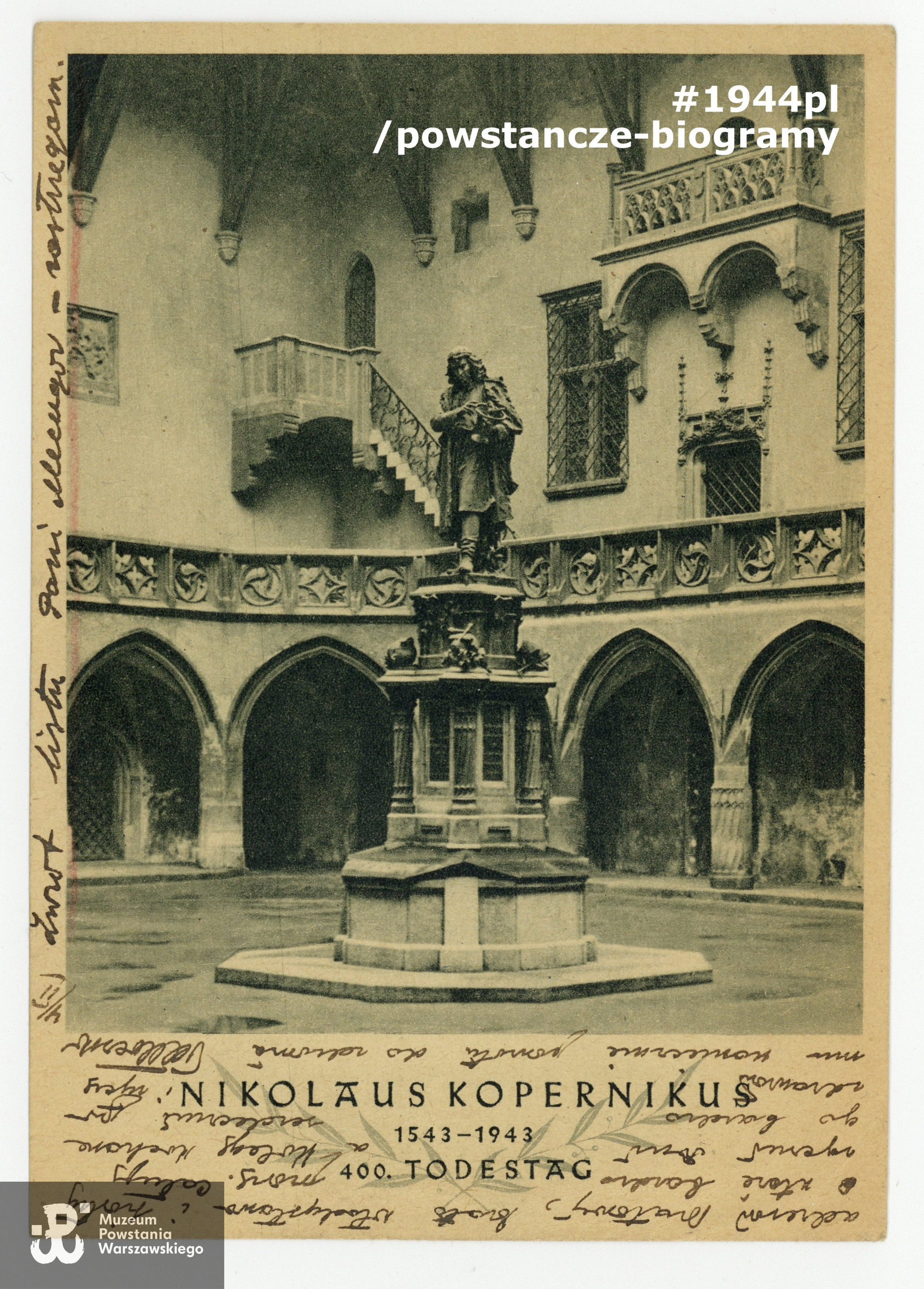 Adresowane do Antoniego Ogulewicza listy  <a href = jozef-tolloczko,45987.html> kpt. Józefa Tołłoczki,</a>   inspektora PWPW, uczestnika Powstania Warszawskiego, który po kapitulacji znalazł się w krakowskiej filii PWPW.  List ze zbiorów rodzinnych, udostępniony przez p. Ryszarda Pijarczyka.