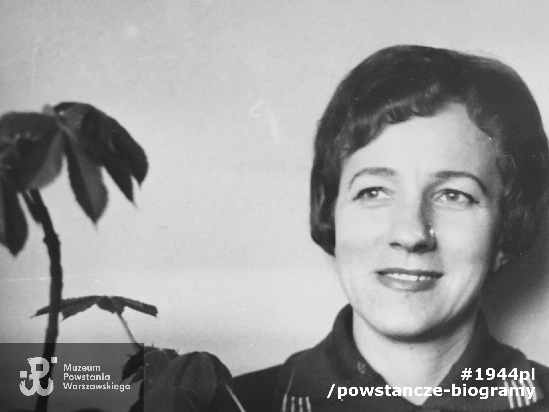 Sławomira Piotrowska (1927-2005). Fotografia powojenna udostępniona przez p. Sławomira Łukucia