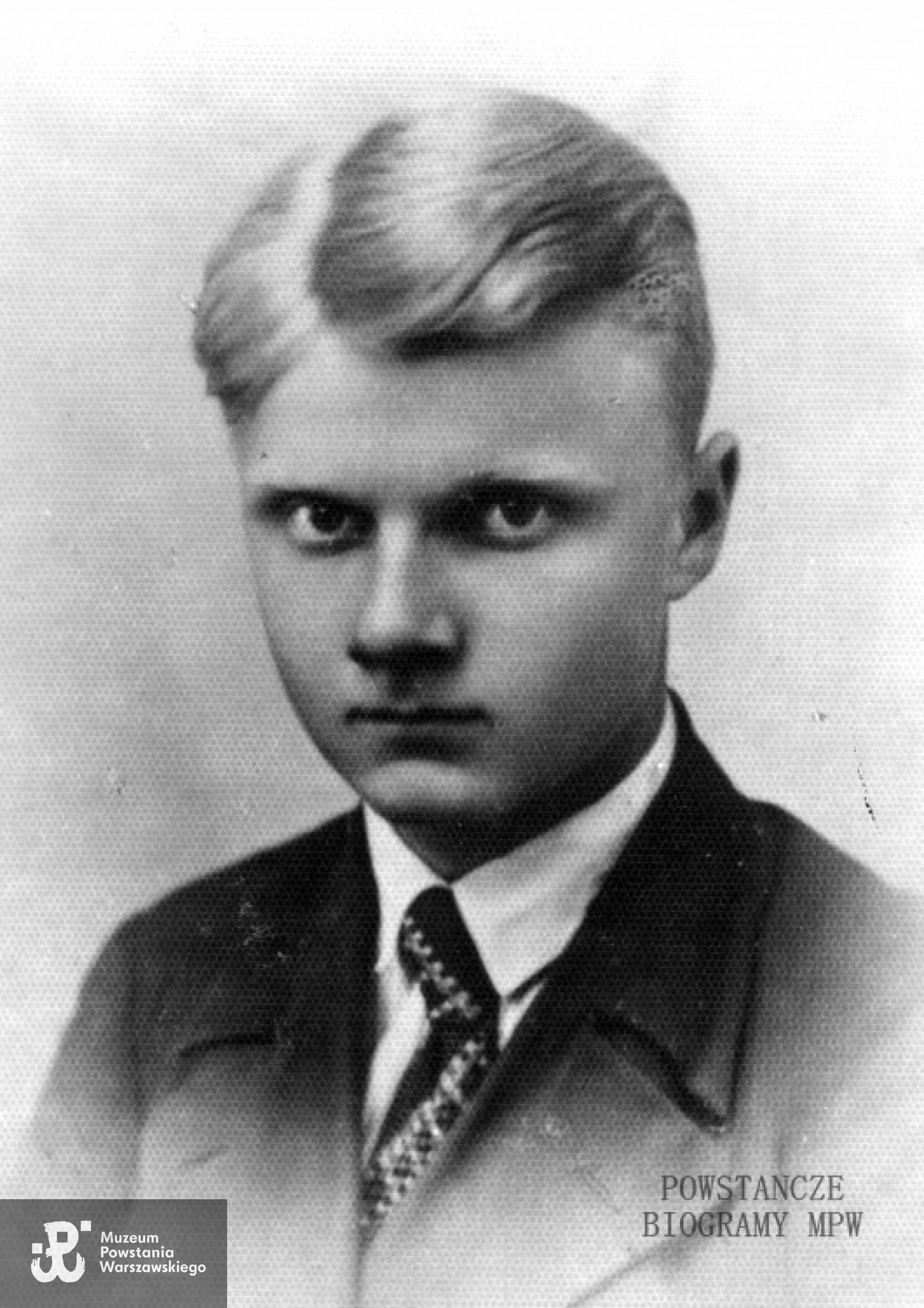 Karol Jan Niewiarowski ps. "Starter" (1921-1944). Fot. AR MPW