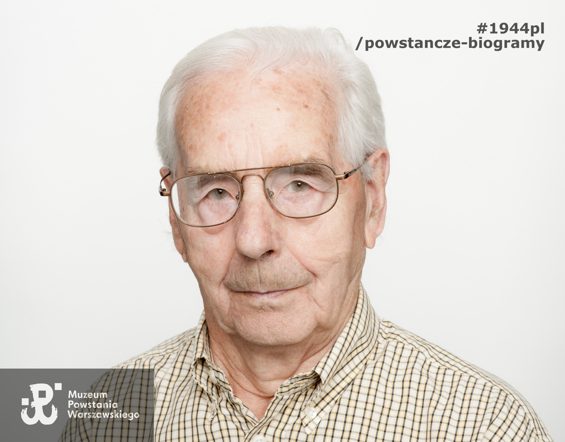 Zdjęcie z serii portretów Powstańców Warszawskich wykonanych w ramach projektu "1944/70/2014" realizowanego przez grupę WWPHOTO dla uczczenia 70. rocznicy wybuchu Powstania Warszawskiego. Muzeum Powstania Warszawskiego, 22.07-04.08 2013.