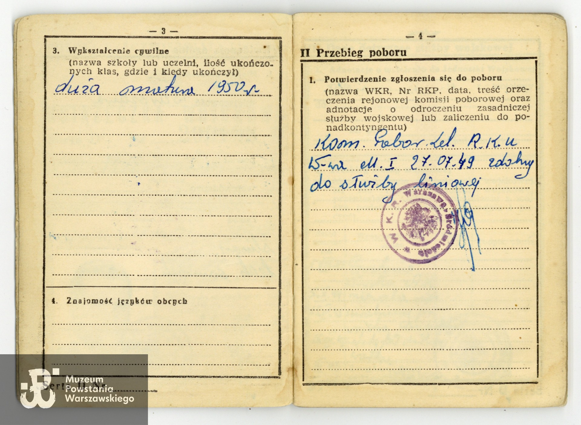 Dokument udostępniony przez p. Jacka Kuleczkę, zbiory prywatne