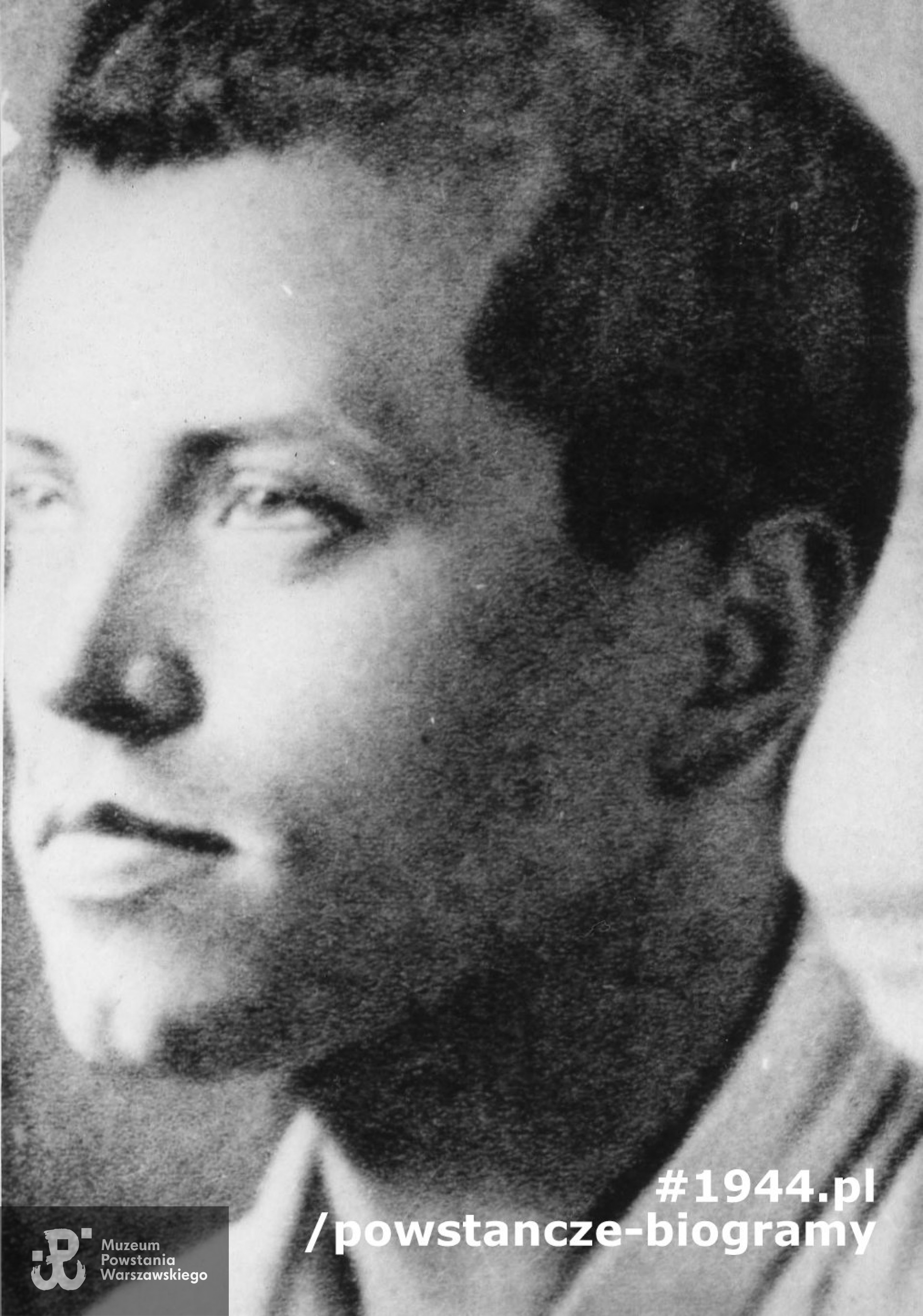 Ryszard  Białous "Jerzy" (1914-1992) Fotografia portretowa ze zbiorów Muzeum Powstania Warszawskiego, sygn. MPW-IK/969
